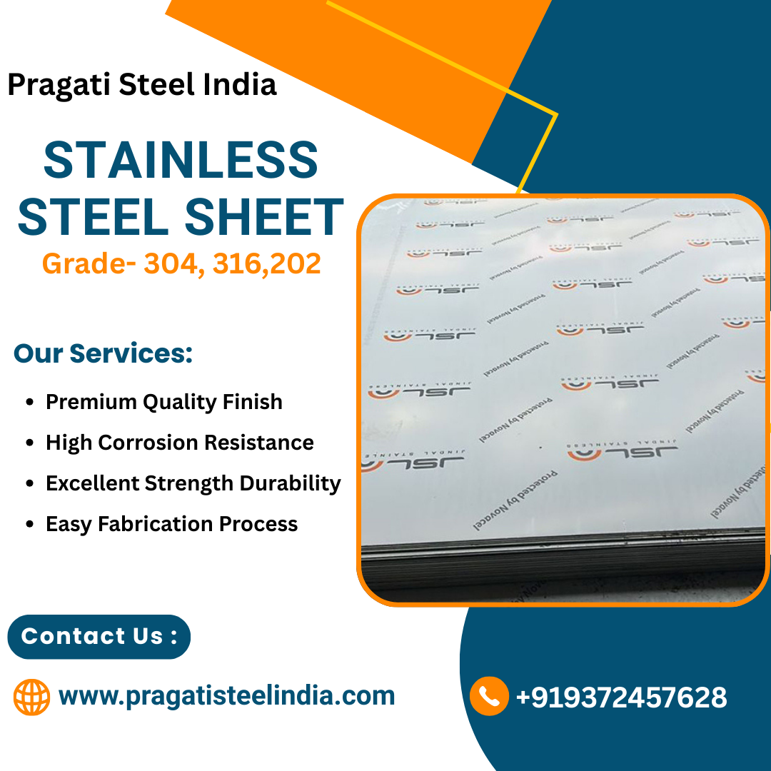 Pragati Steel India Facebook ad: Looking for top-quality Stainless Steel Sheets, Jindal…