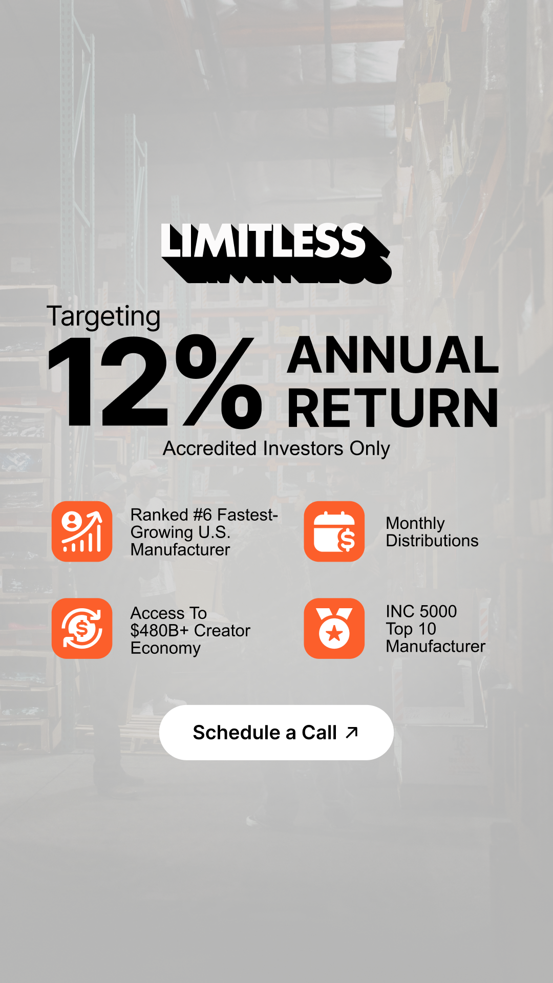 Limitless MFG Partners Facebook ad