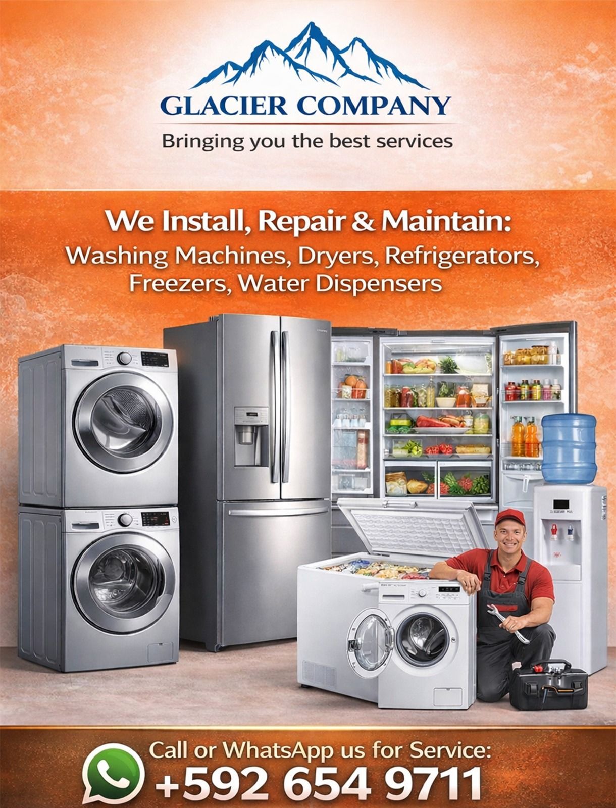 Glacier Company Facebook ad from Mar 12, 2026