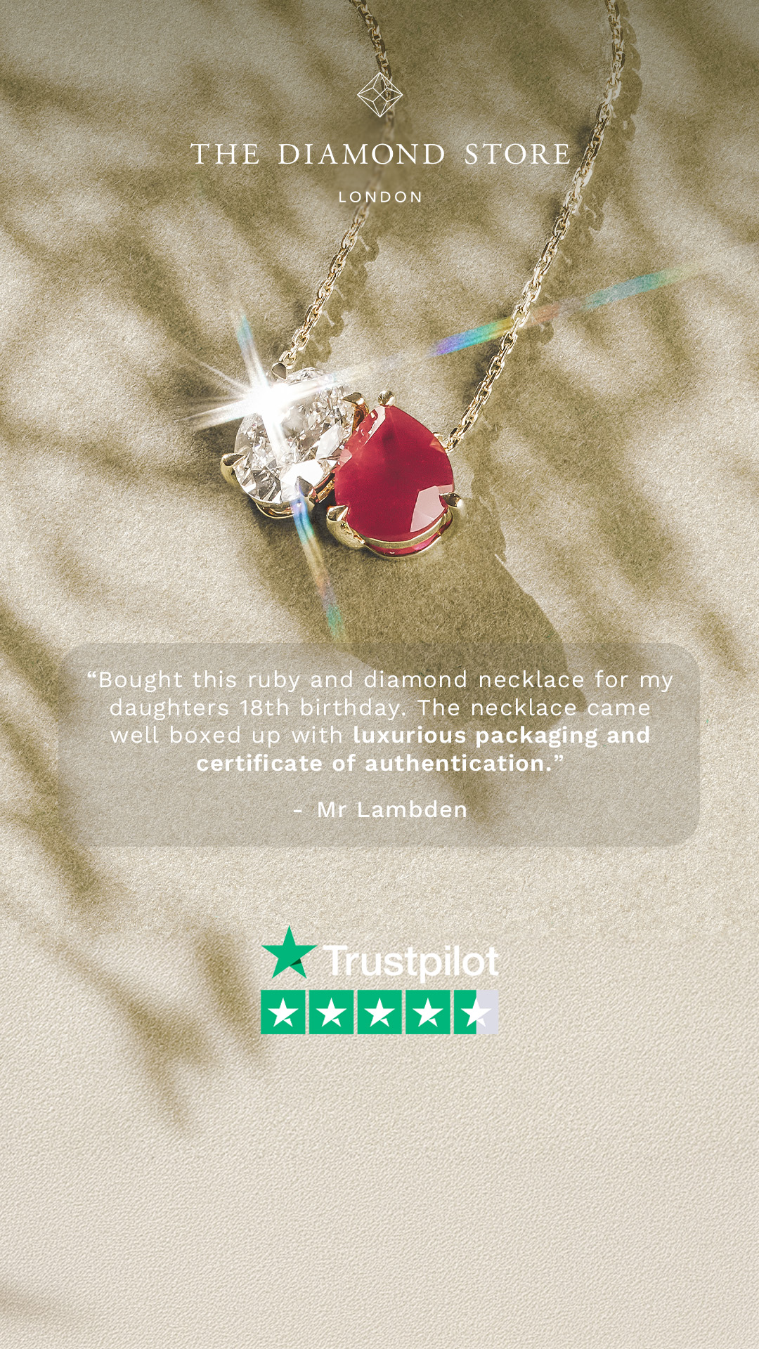 The Diamond Store Facebook ad from Jul 31, 2026