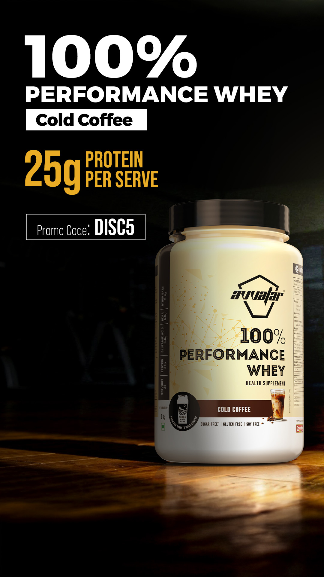 Avvatar Sports Nutrition Facebook ad