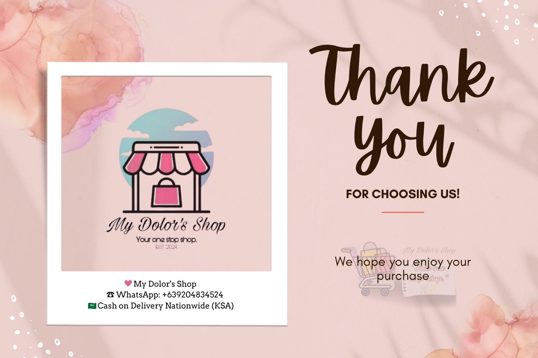 My Dolor's Shop Khobar Facebook ad