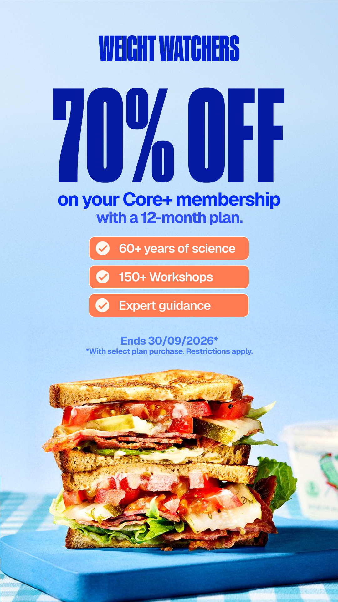 WW Canada Facebook ad: Unlock expert coaching and community.