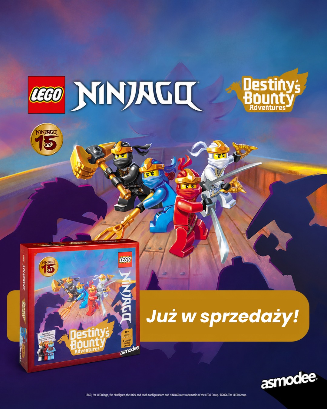 Rebel.pl Facebook ad: Ninjago tym razem stoczą walkę na Waszym stole!