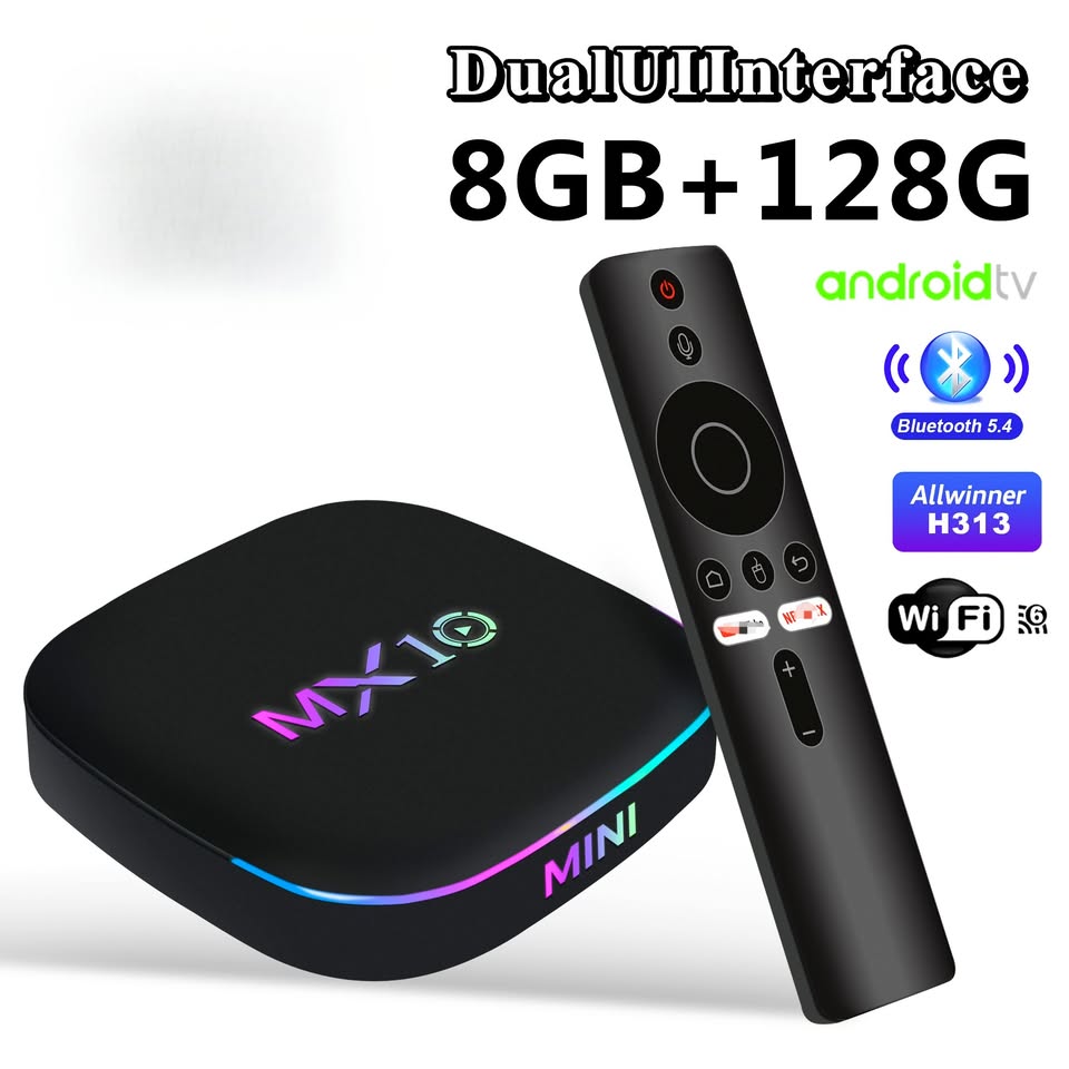 MX10 TV BOX Facebook ad: MX10 Z4 8+128GB smart TV box.