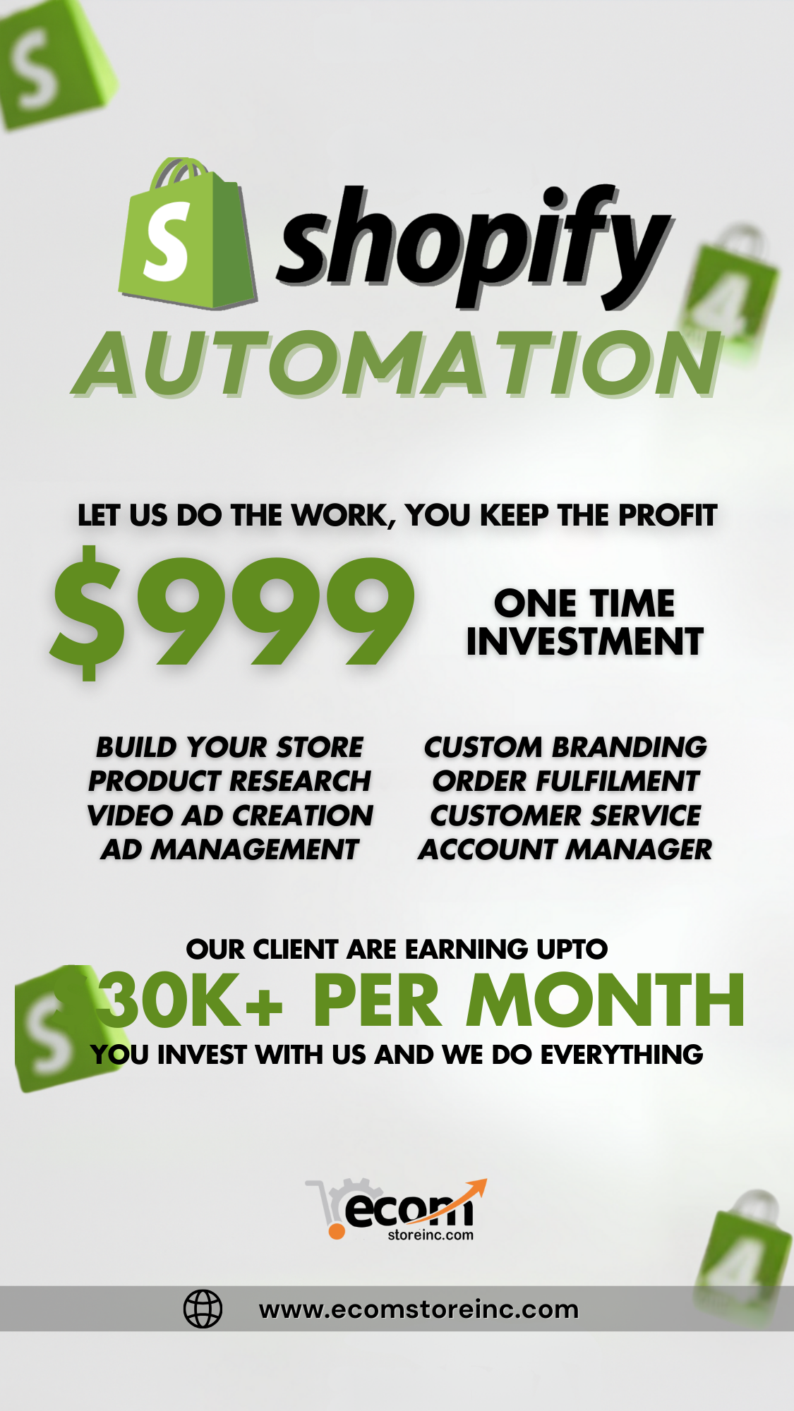 Ecom Store INC Facebook ad from Dec 4, 2025