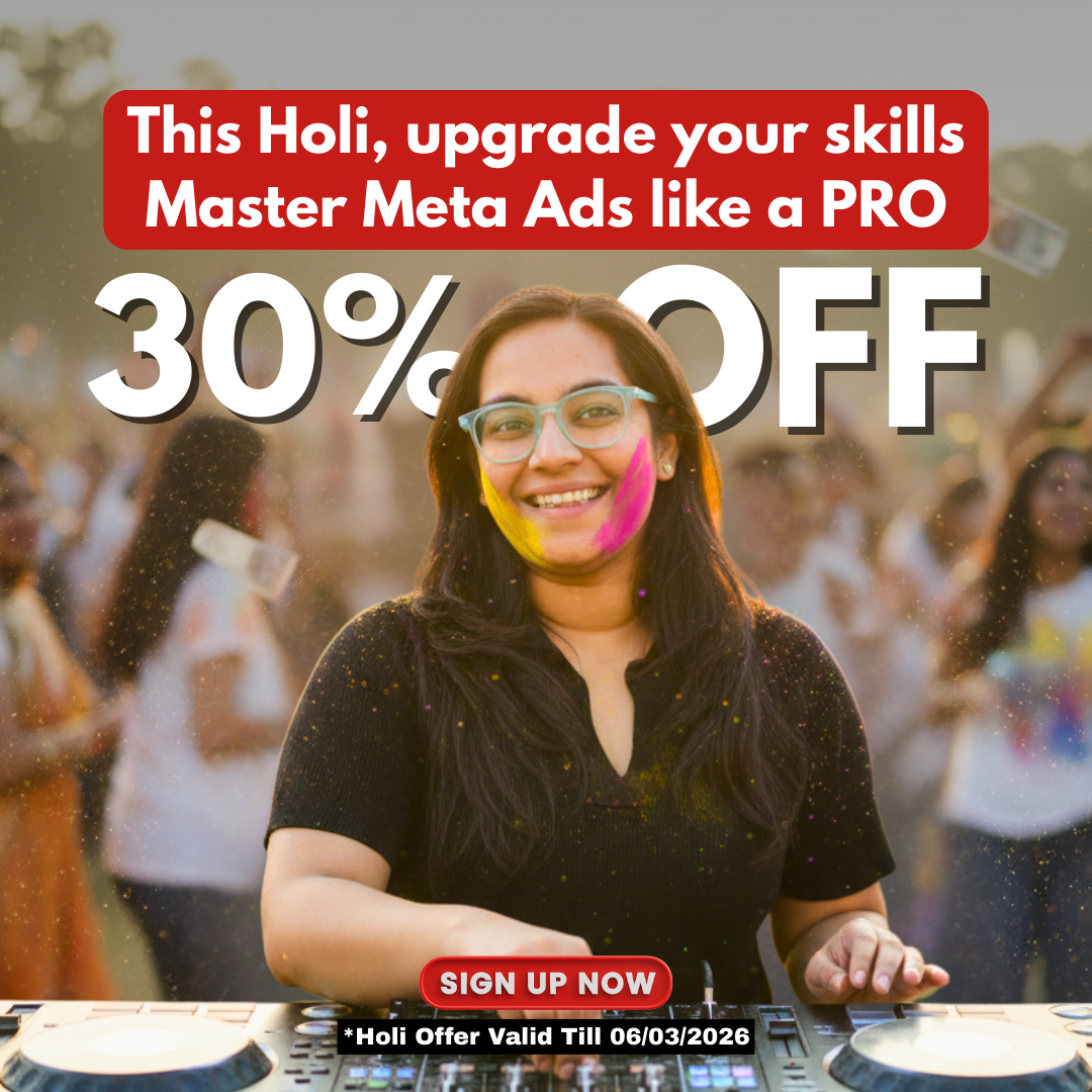 Marketian Facebook ad: This Holi, Invest in a Skill That Pays