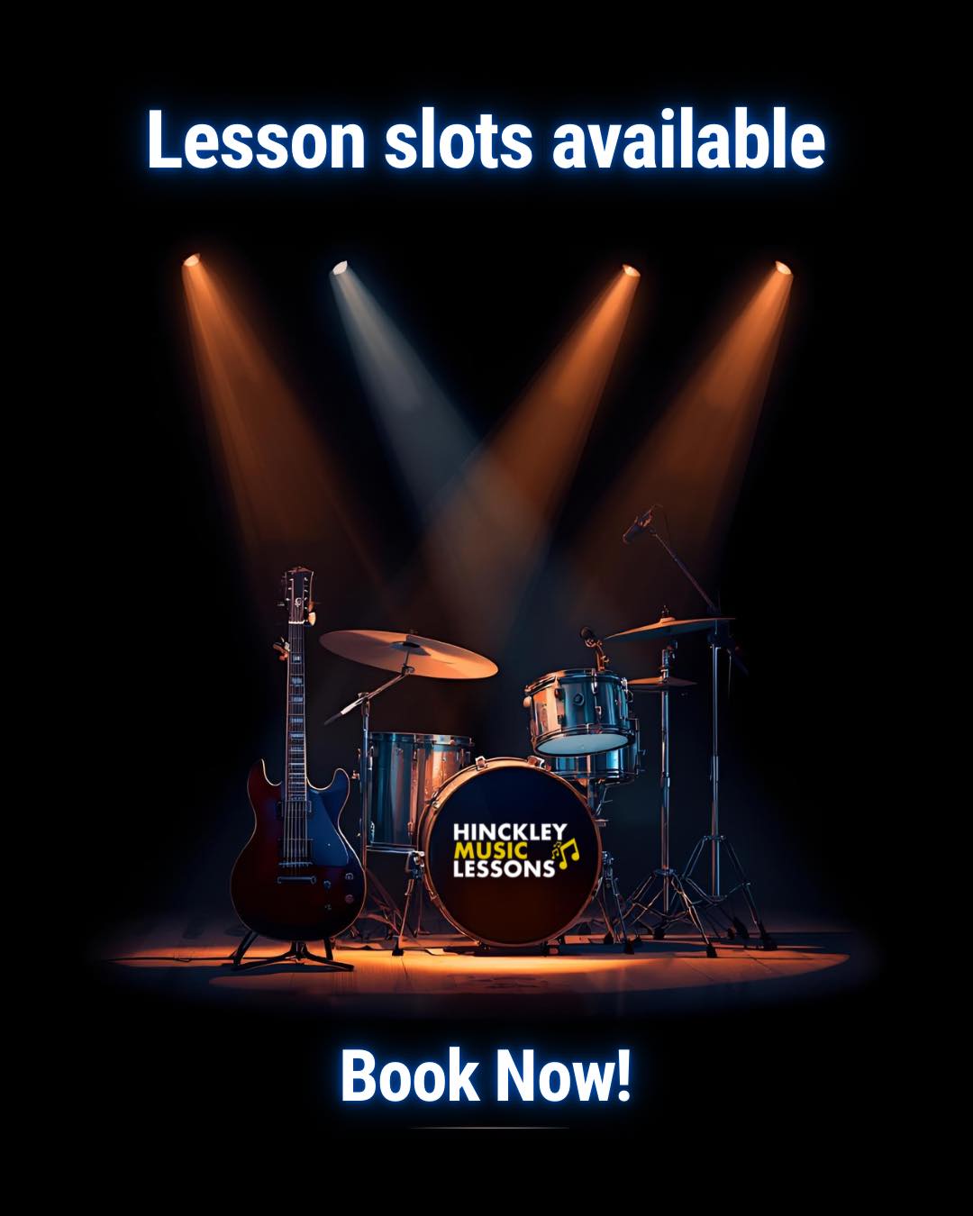 Hinckley Music Lessons Facebook ad: Ready to start your musical journey?