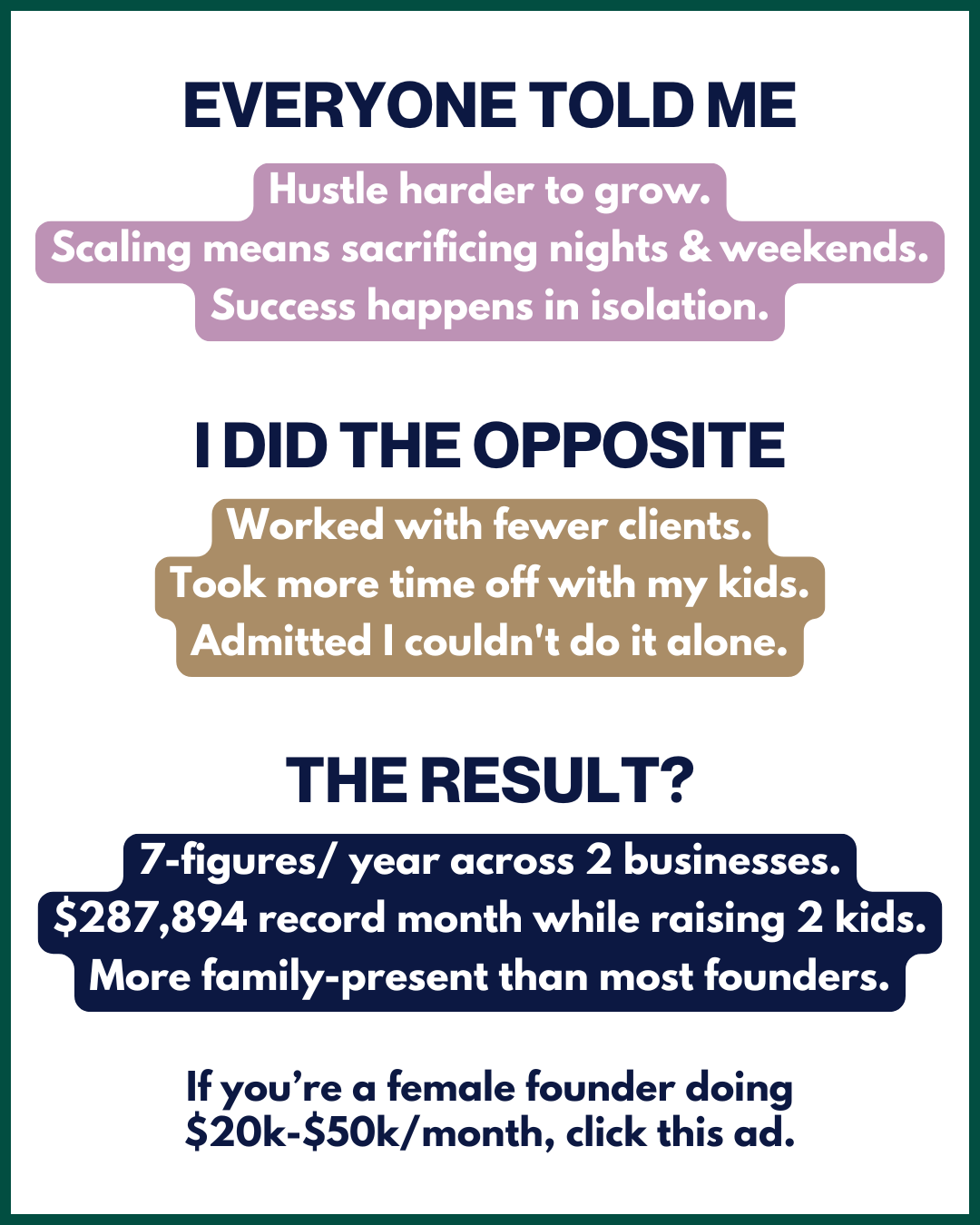 Angela Henderson Facebook ad