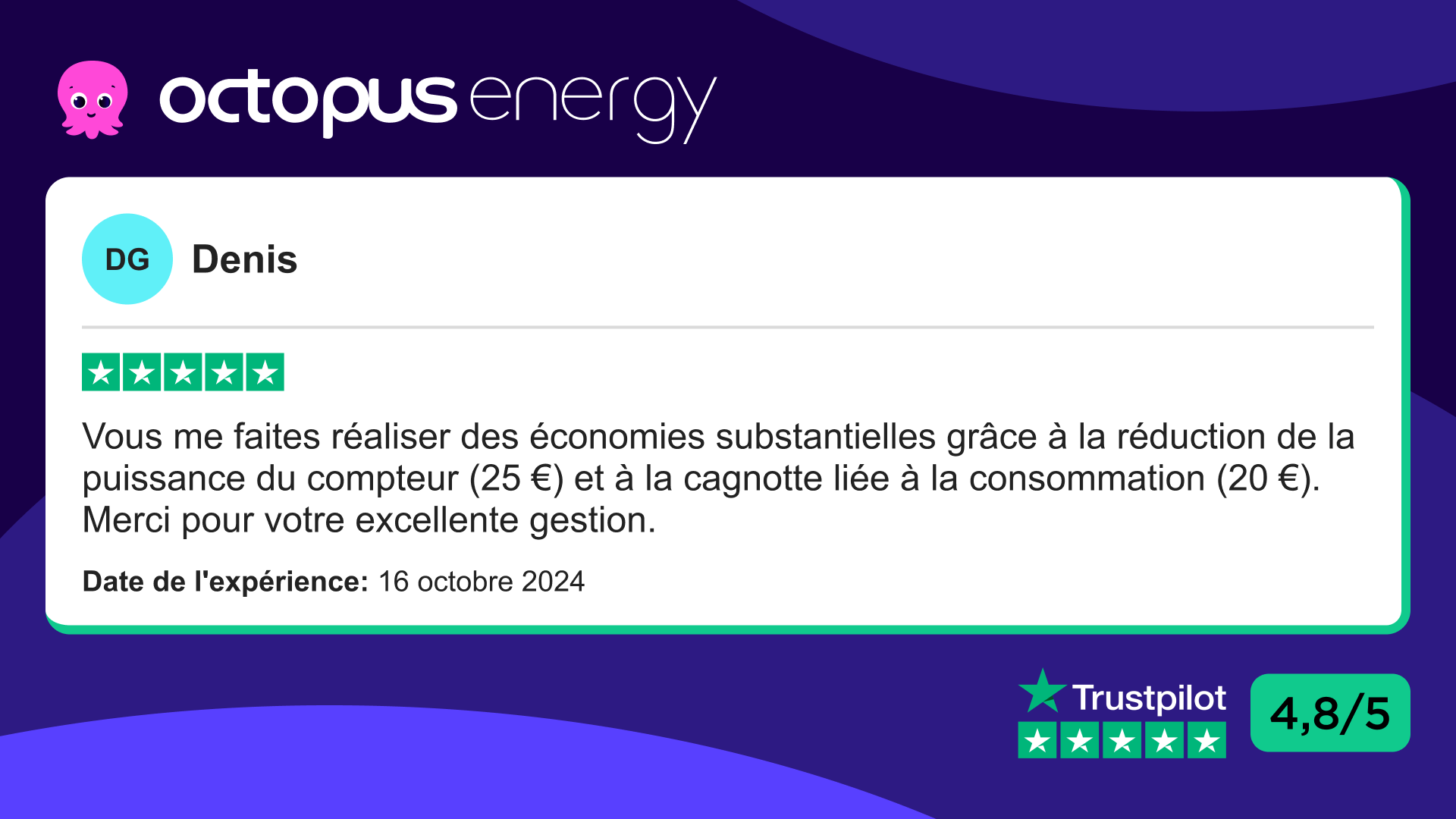 Octopus Energy Facebook ad