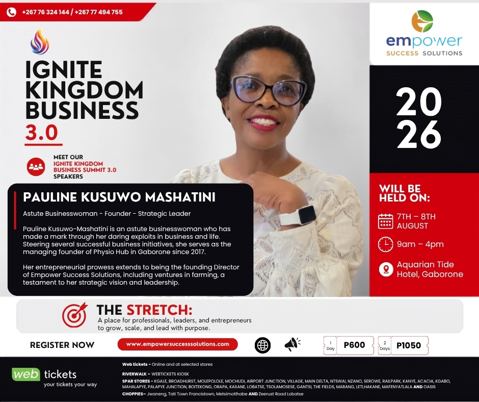 Empower Success Solutions Facebook ad: Meet Our Speaker, Pauline Kusuwo Mashatini!