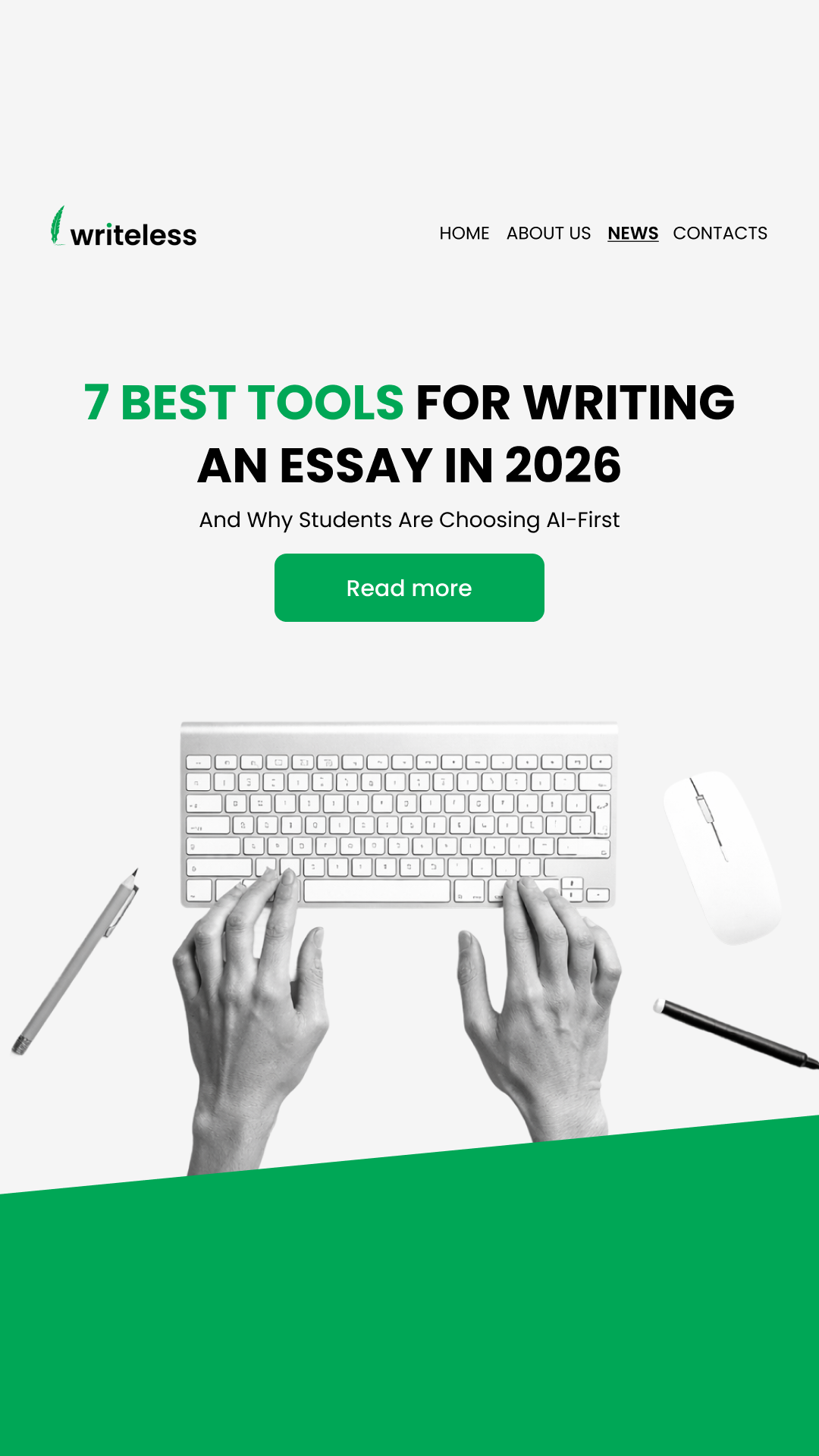 Writeless AI Facebook ad