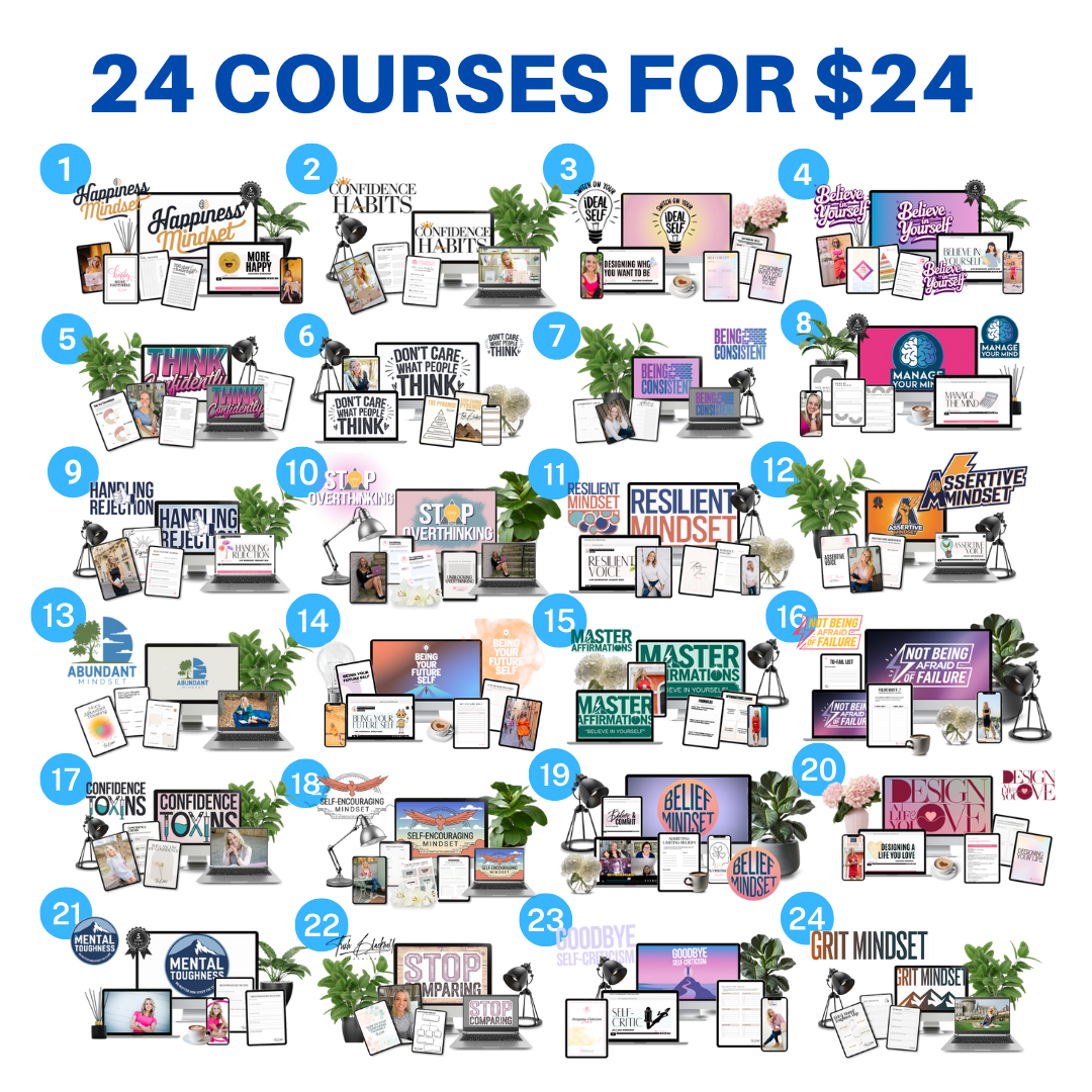 Trish Blackwell Facebook ad: The bundle has every confidence course you'll ever need…