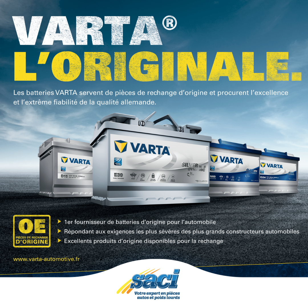 SACI Réunion - Votre expert en pièces autos et poids lourds Facebook ad: Varta, excellence et fiabilité.