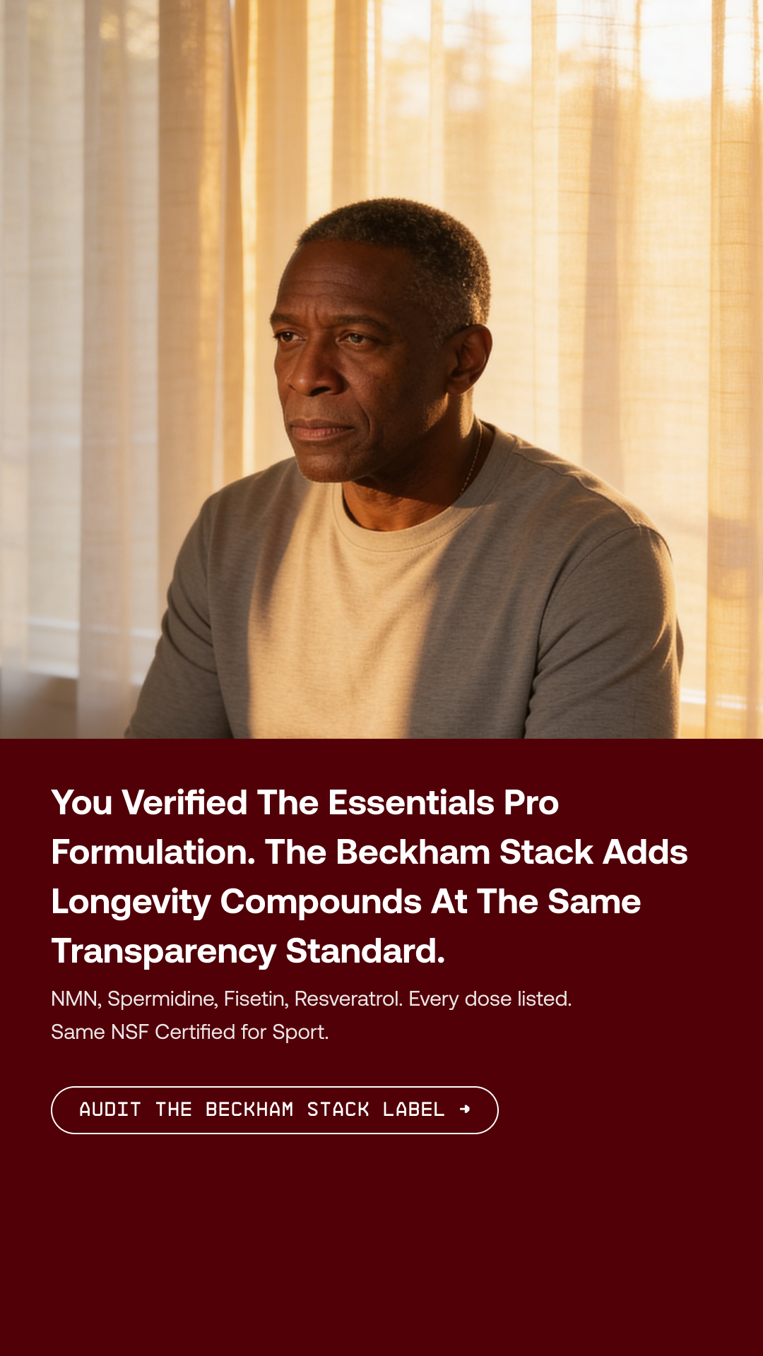 IM8 Facebook ad: Built For People Like You.