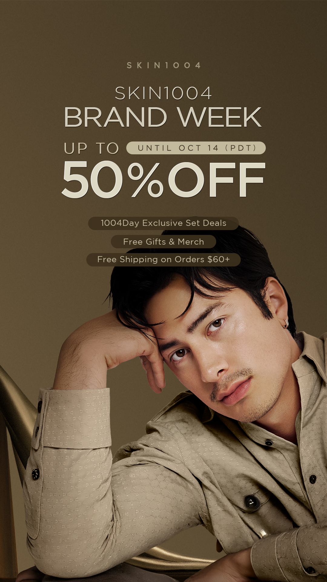 SKIN1004 Facebook ad: UP TO 50% OFF