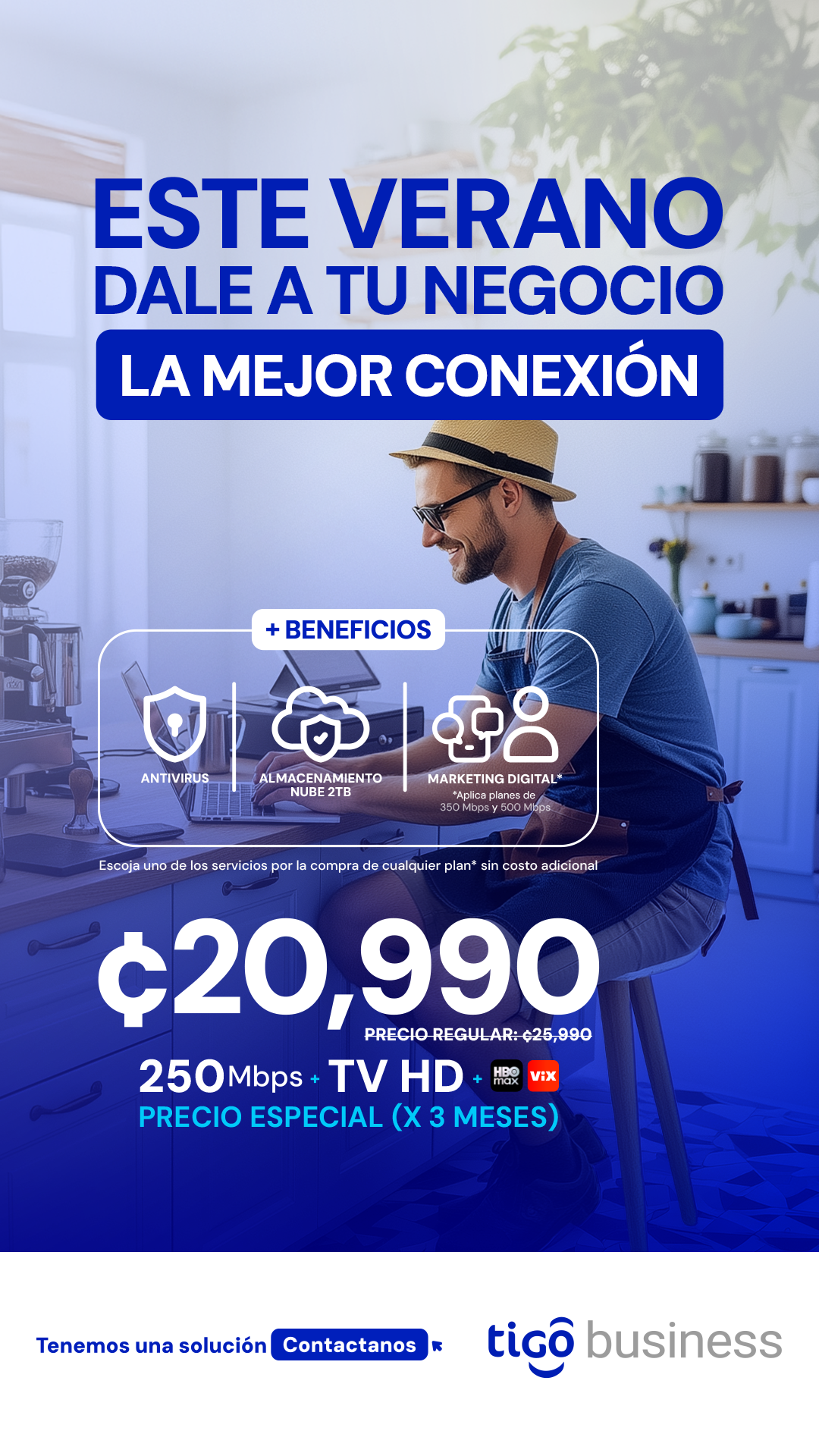 Tigo Business Facebook ad from Jan 19, 2026