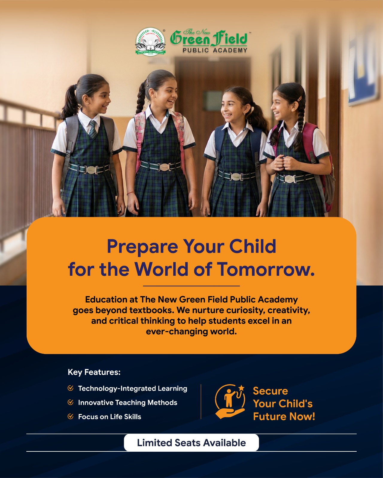 New Green Field Public Academy Facebook ad: Best CBSE School in Indore