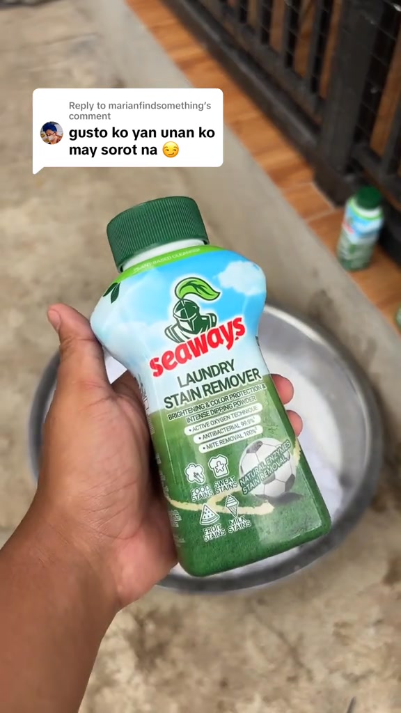 Seaways philippine Facebook ad: Para sa tamad mag laba ng mga puting damit #stainremover…