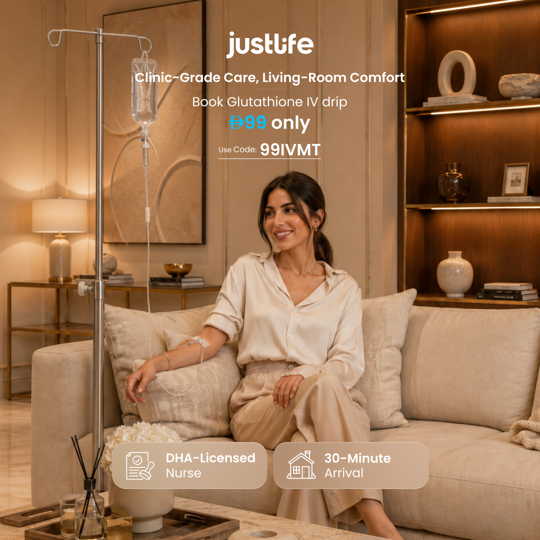 Justlife UAE Facebook ad: Keep Your Energy Going