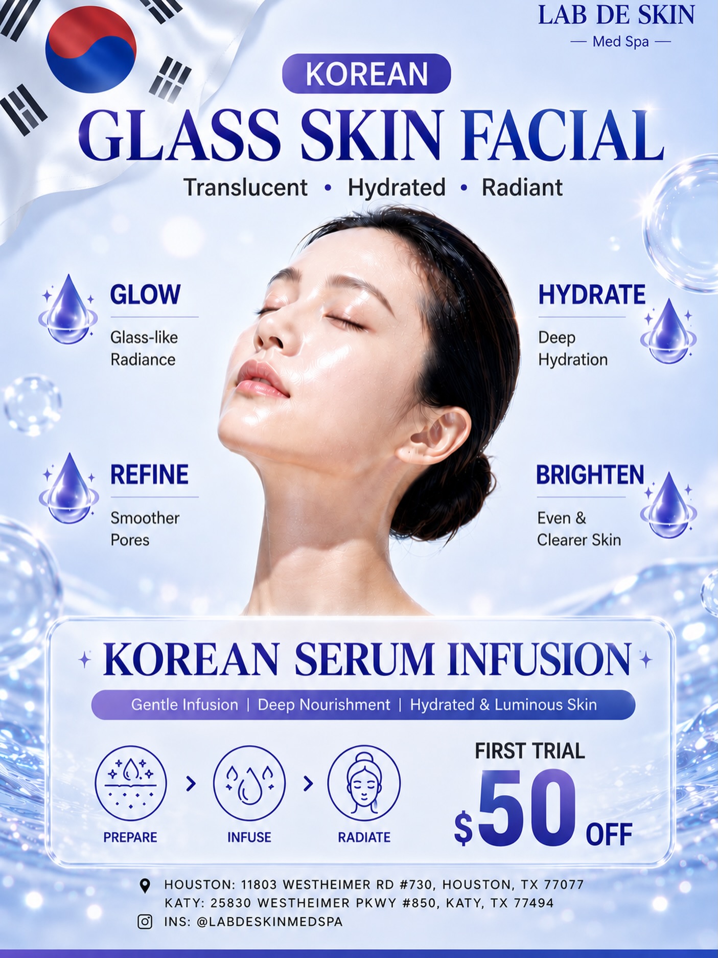 Lab De Skin Facebook ad: Korean Glass Skin Facial