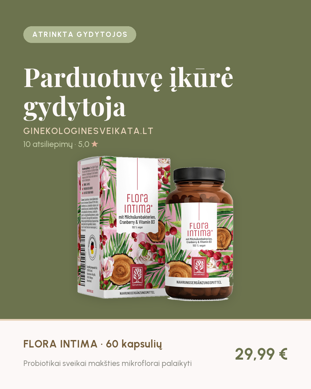 Ginekologinė Sveikata Facebook ad