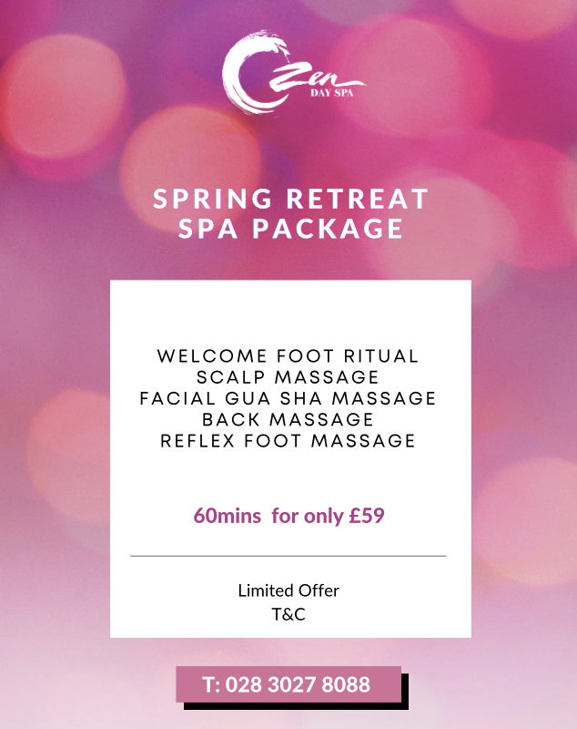 Zen Day Spa Facebook ad: New Zen Spring Retreat Package