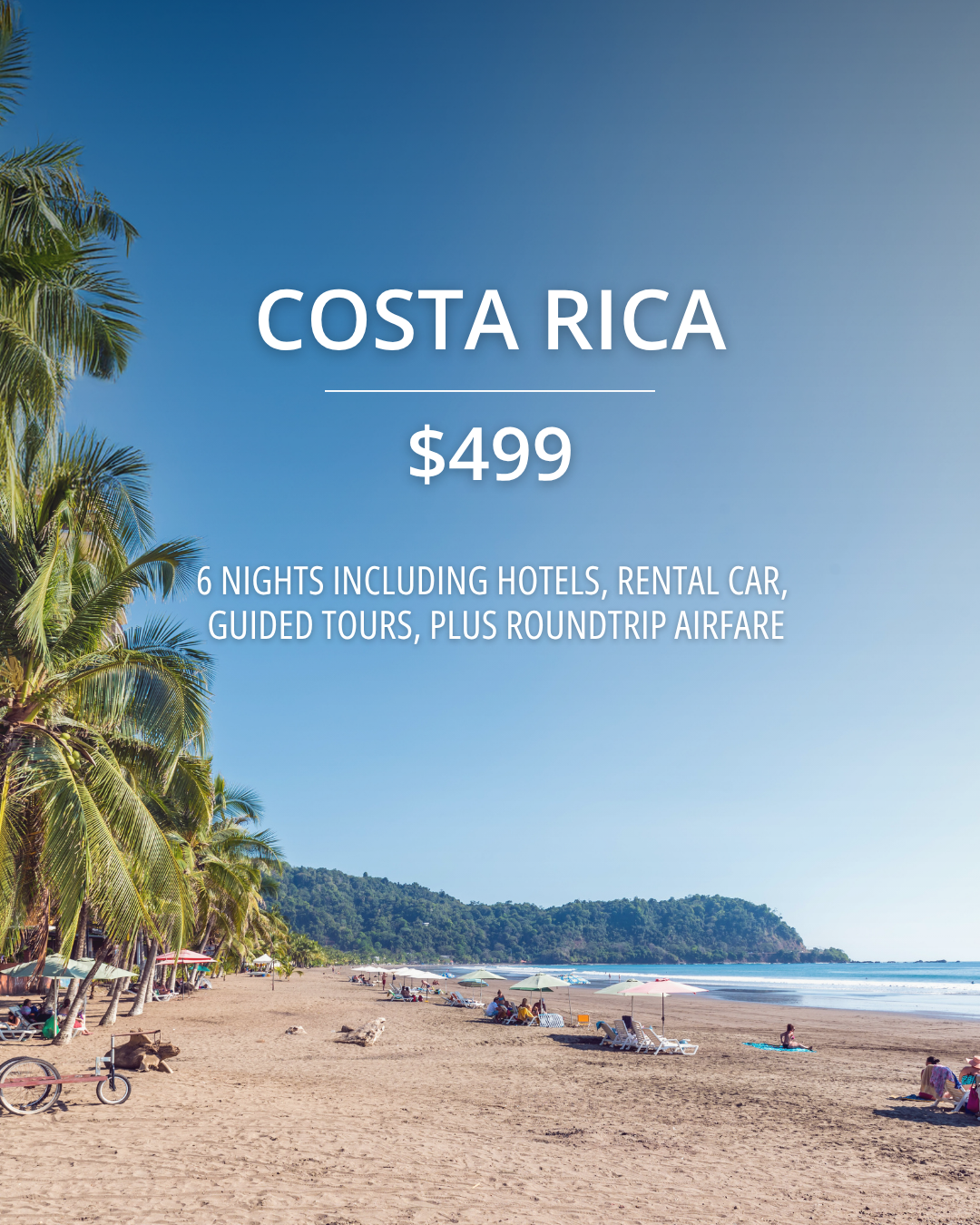 Travelzoo Facebook ad: Costa Rica: 6 nights w/flights, $499