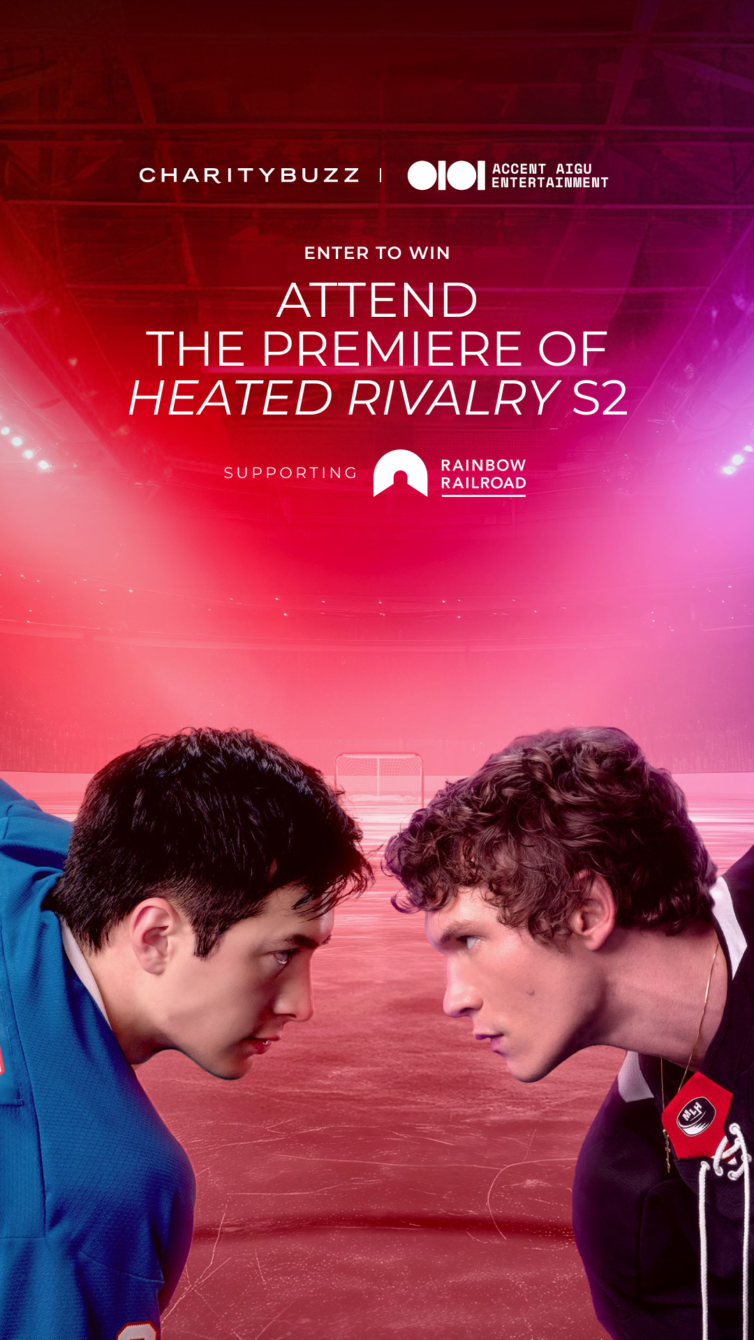 Heated Rivalry Facebook ad: Sweepstakes