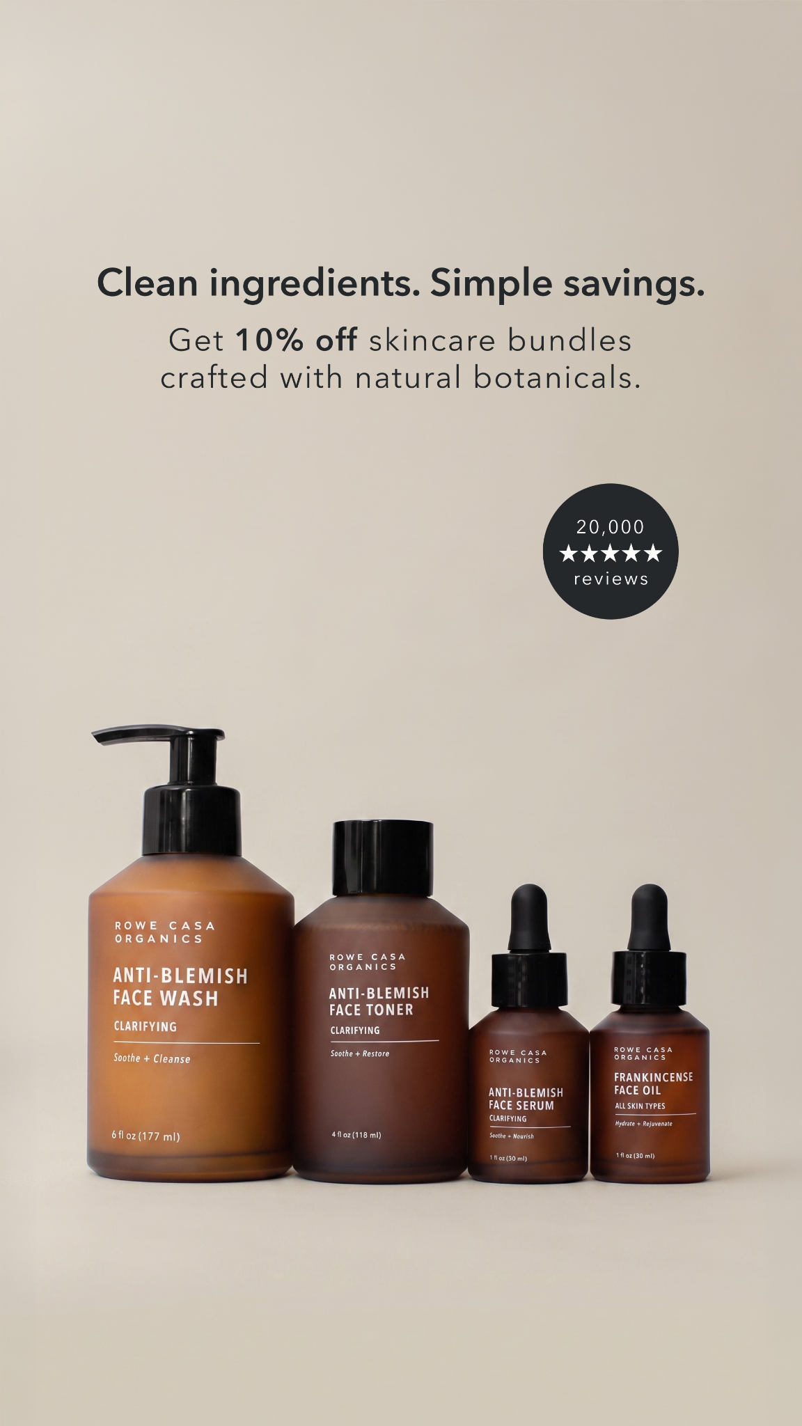 Rowe Casa Organics Facebook ad