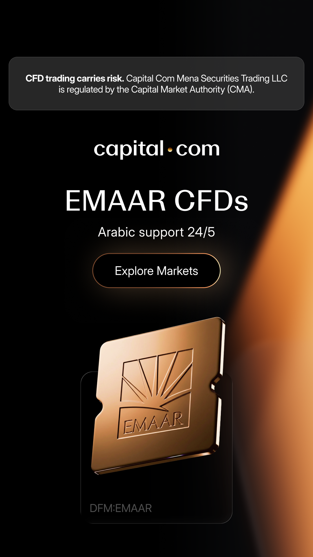 Capital.com International Facebook ad