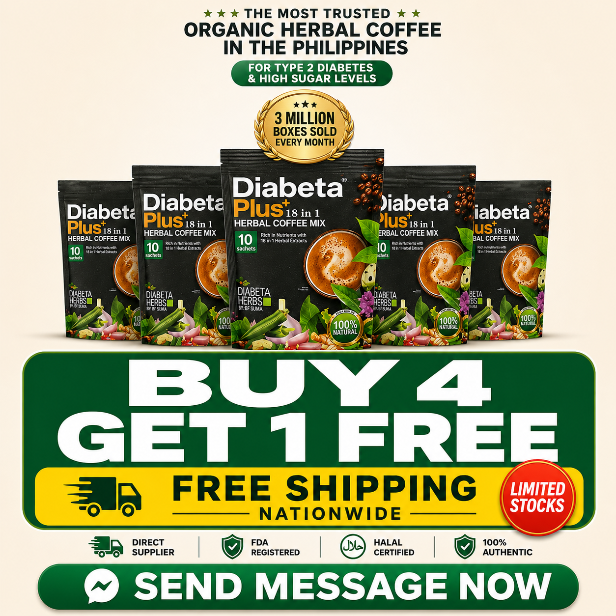 Diabeta Plus Main Page Facebook ad