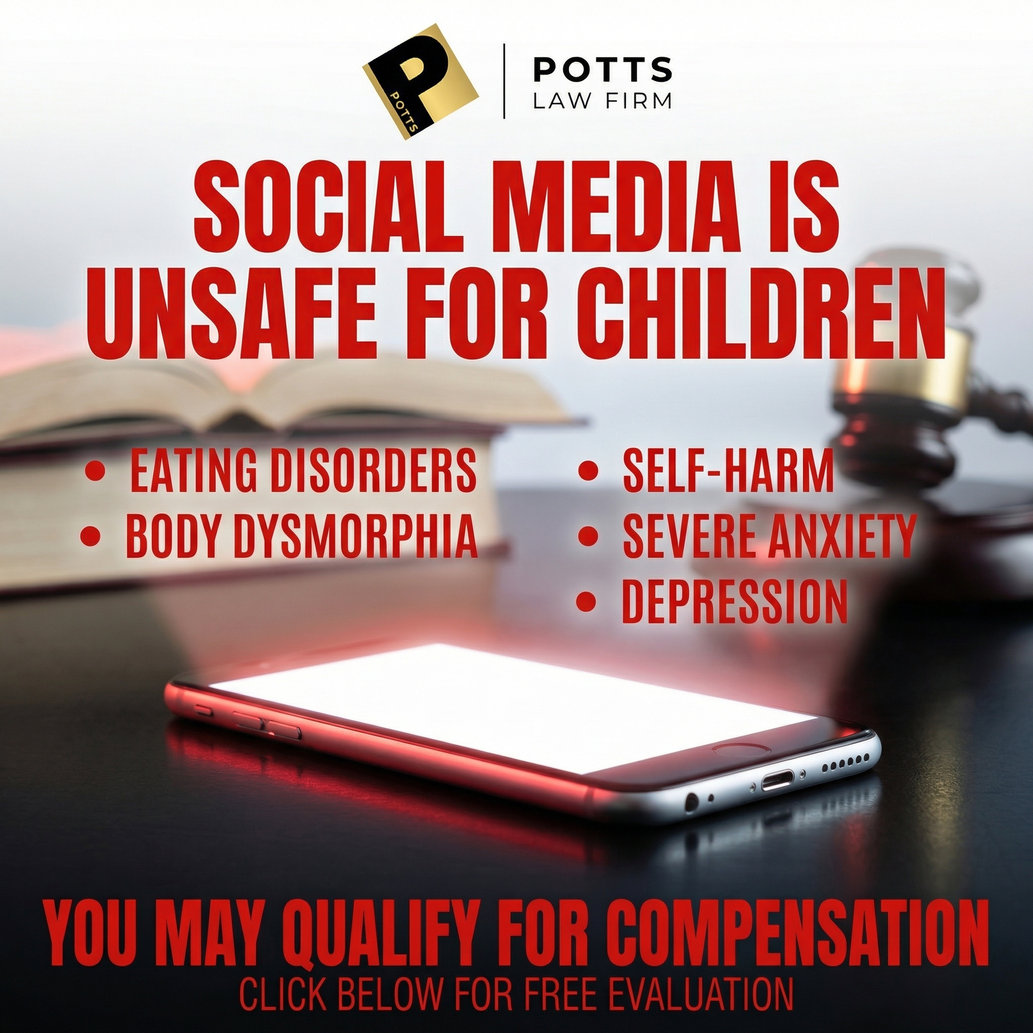 Derek Potts Law Facebook ad