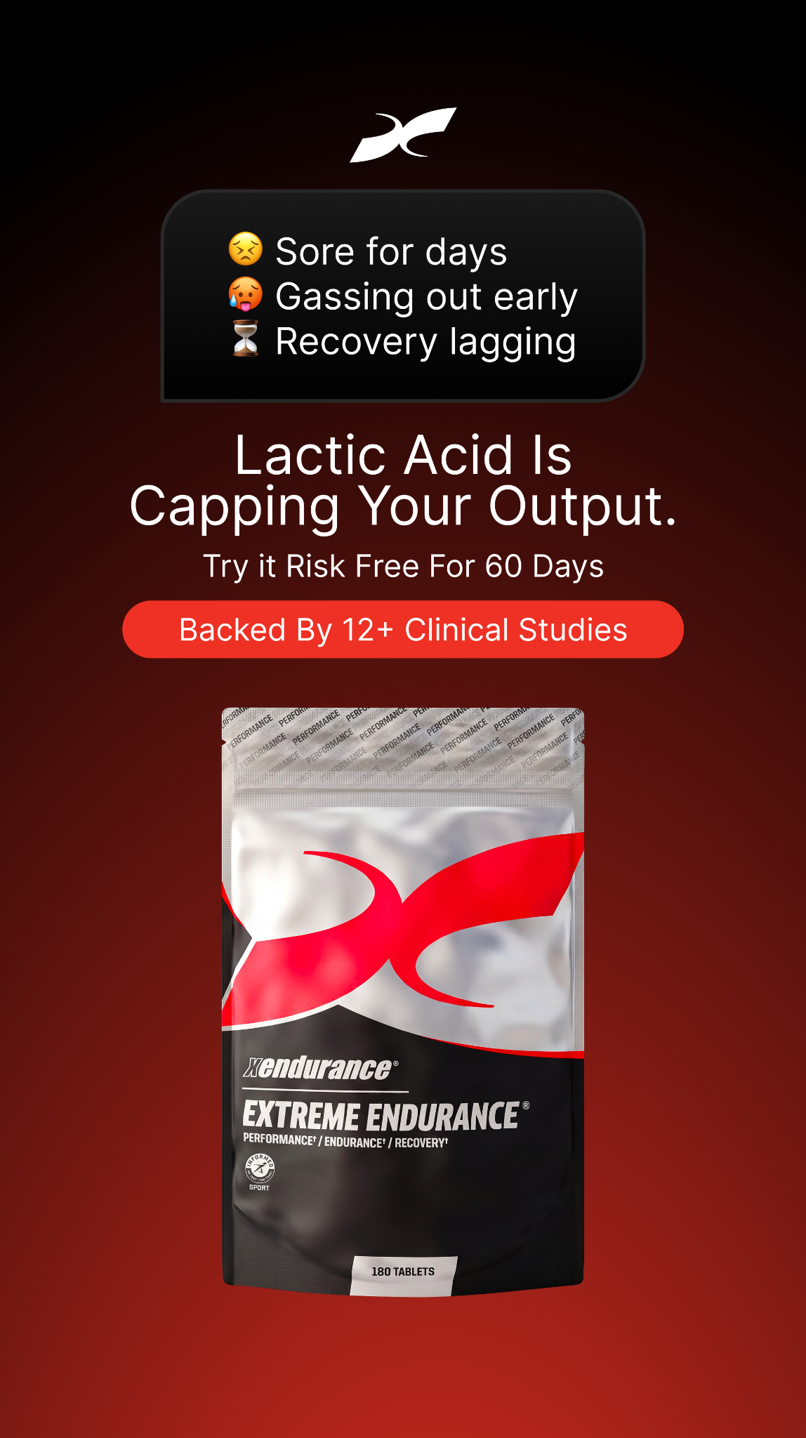 Xendurance Facebook ad from Jul 8, 2026