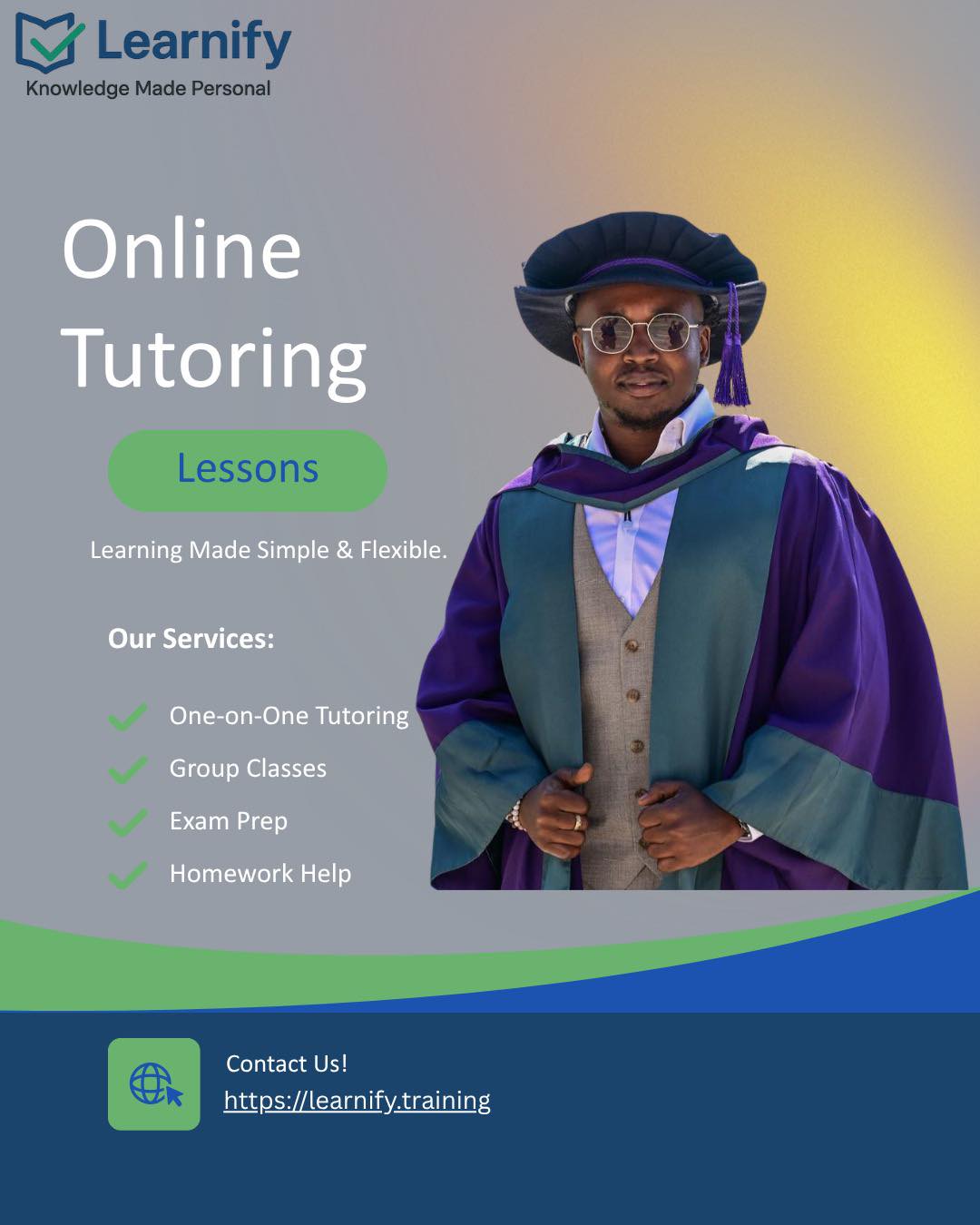 Learnify Facebook ad: Unlock Your Academic Potential with Learnify!