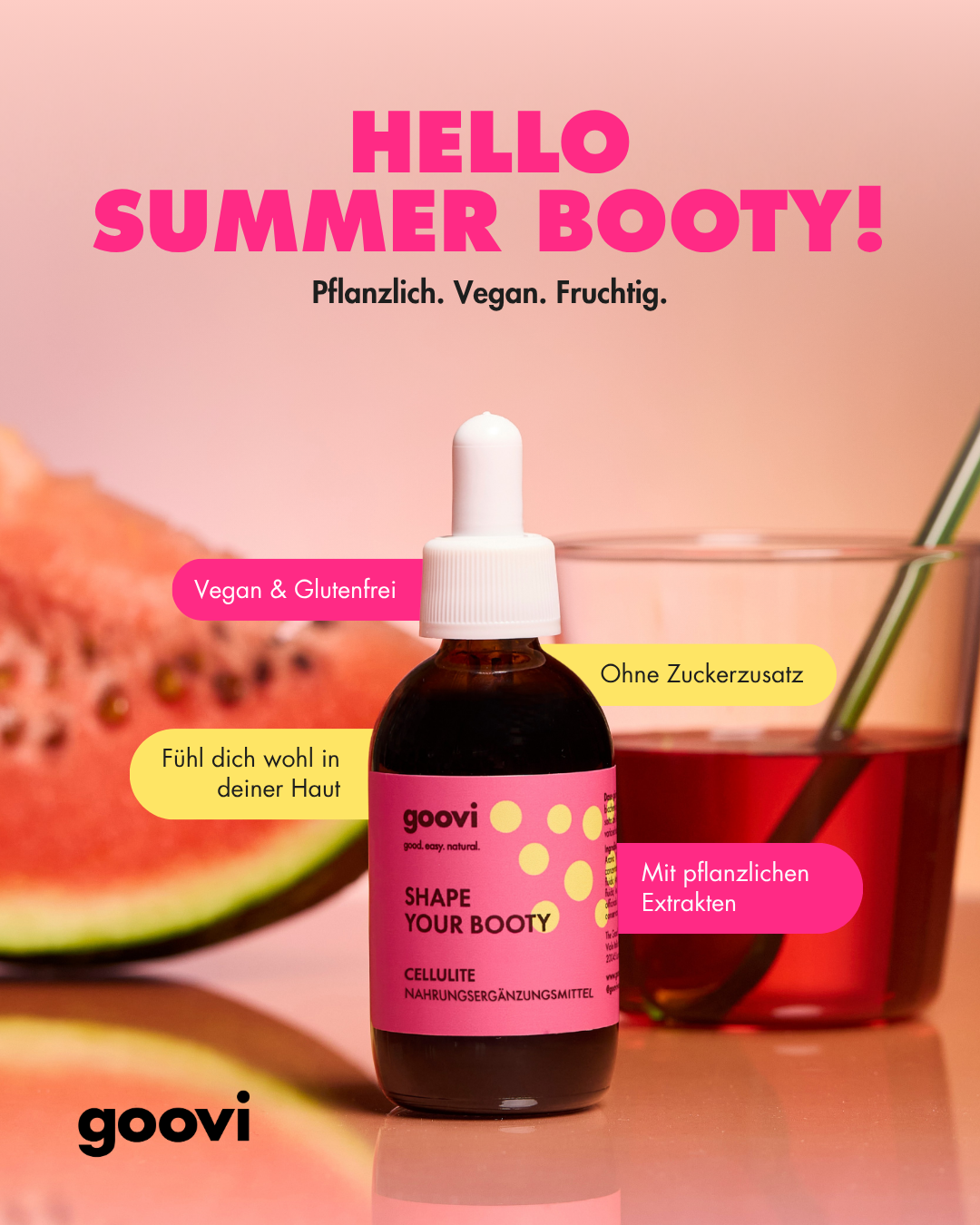 goovi Deutschland Facebook ad: Good. Easy. Natural. Das ist goovi.
