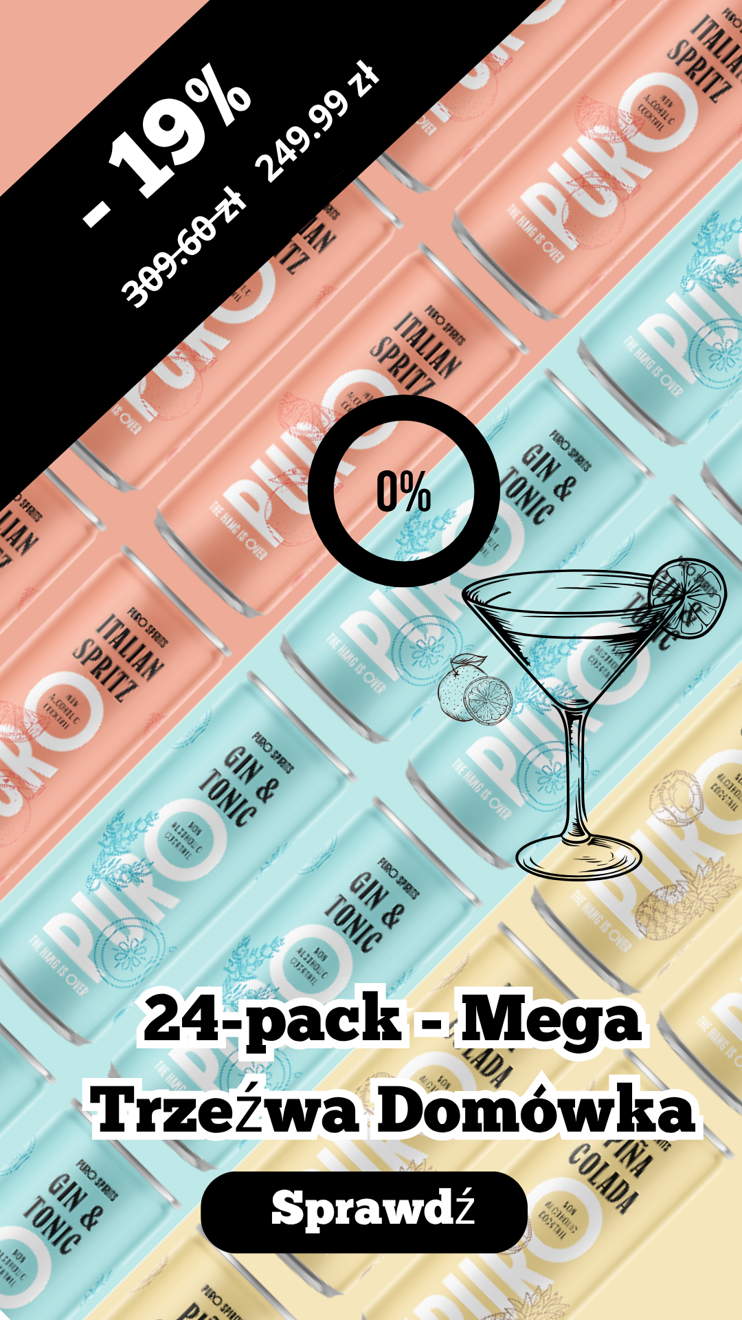 PURO Spirits Non-Alcoholic Drinks Facebook ad