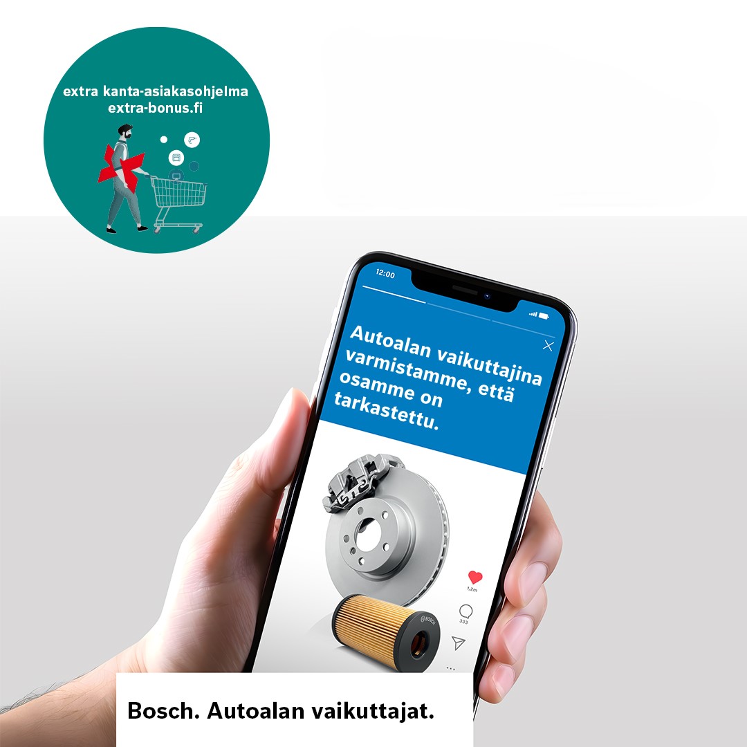 Bosch Suomi Facebook ad: extra Loyalty program
