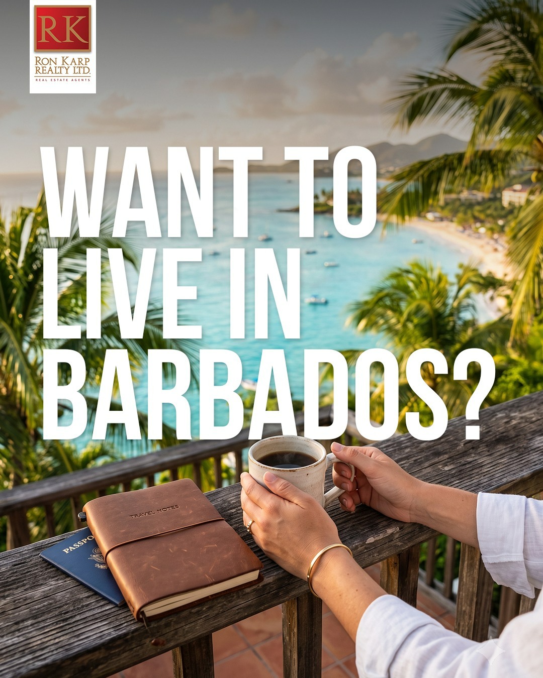 Ron Karp Realty Ltd. Facebook ad: Vacationing here is one thing.