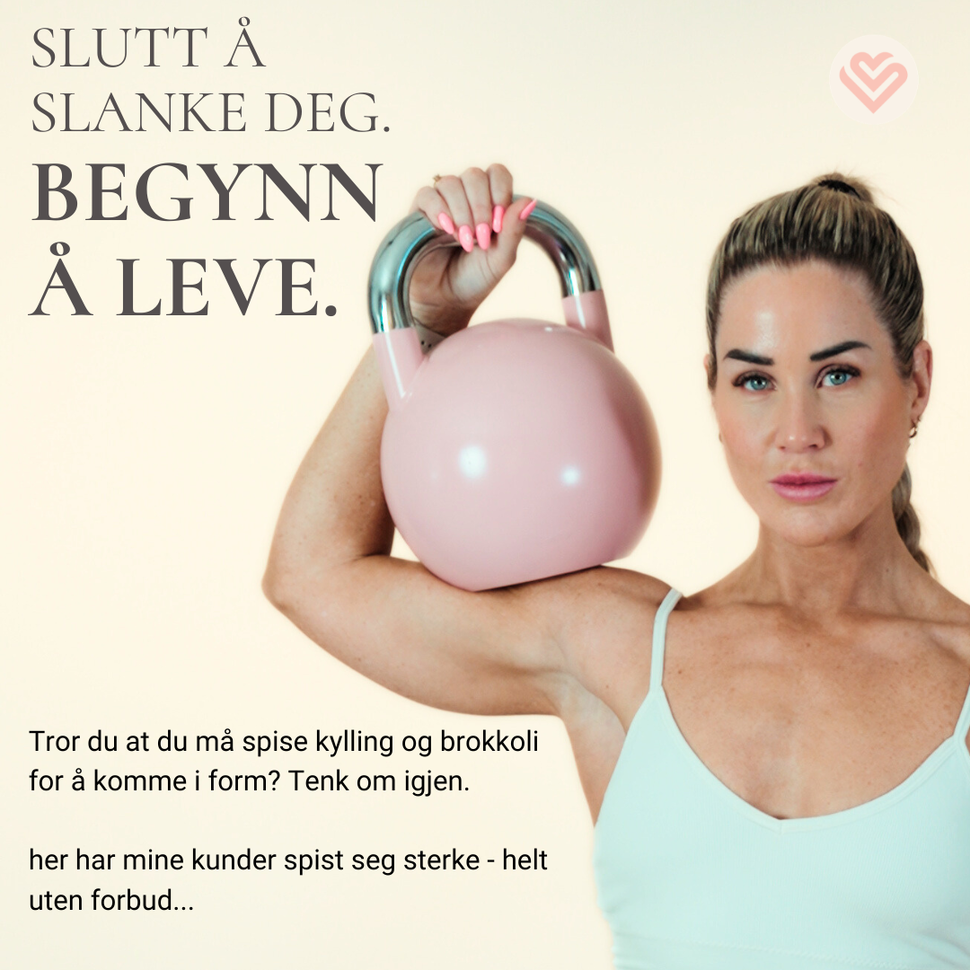 Inger Marie Mjøs Online Coaching Facebook ad: Føler du deg stuck i egen kropp?