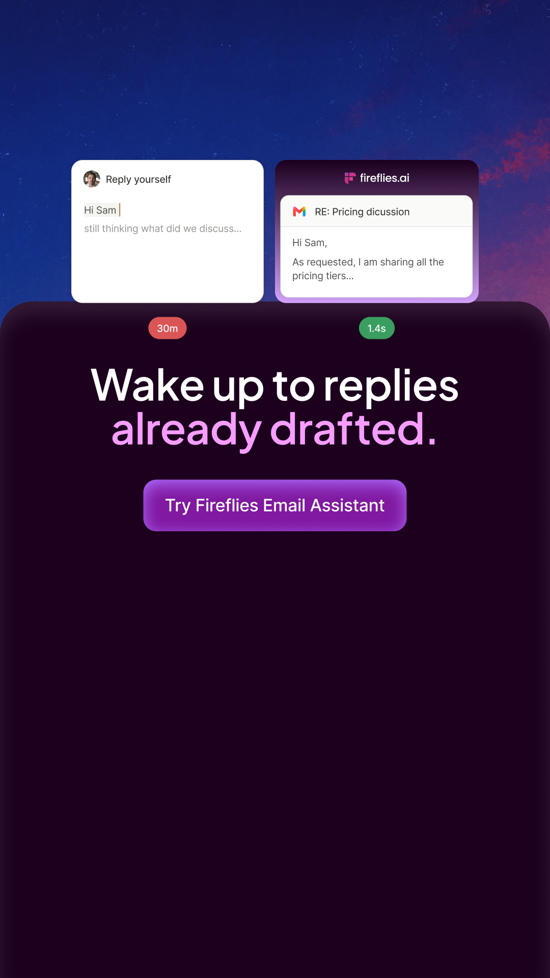 Fireflies.ai Facebook ad