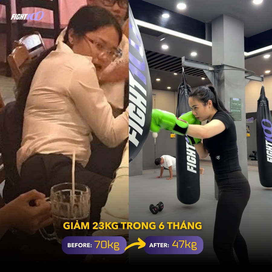 Fight100 Kickboxing - Quán Quân Giảm Mỡ Facebook ad