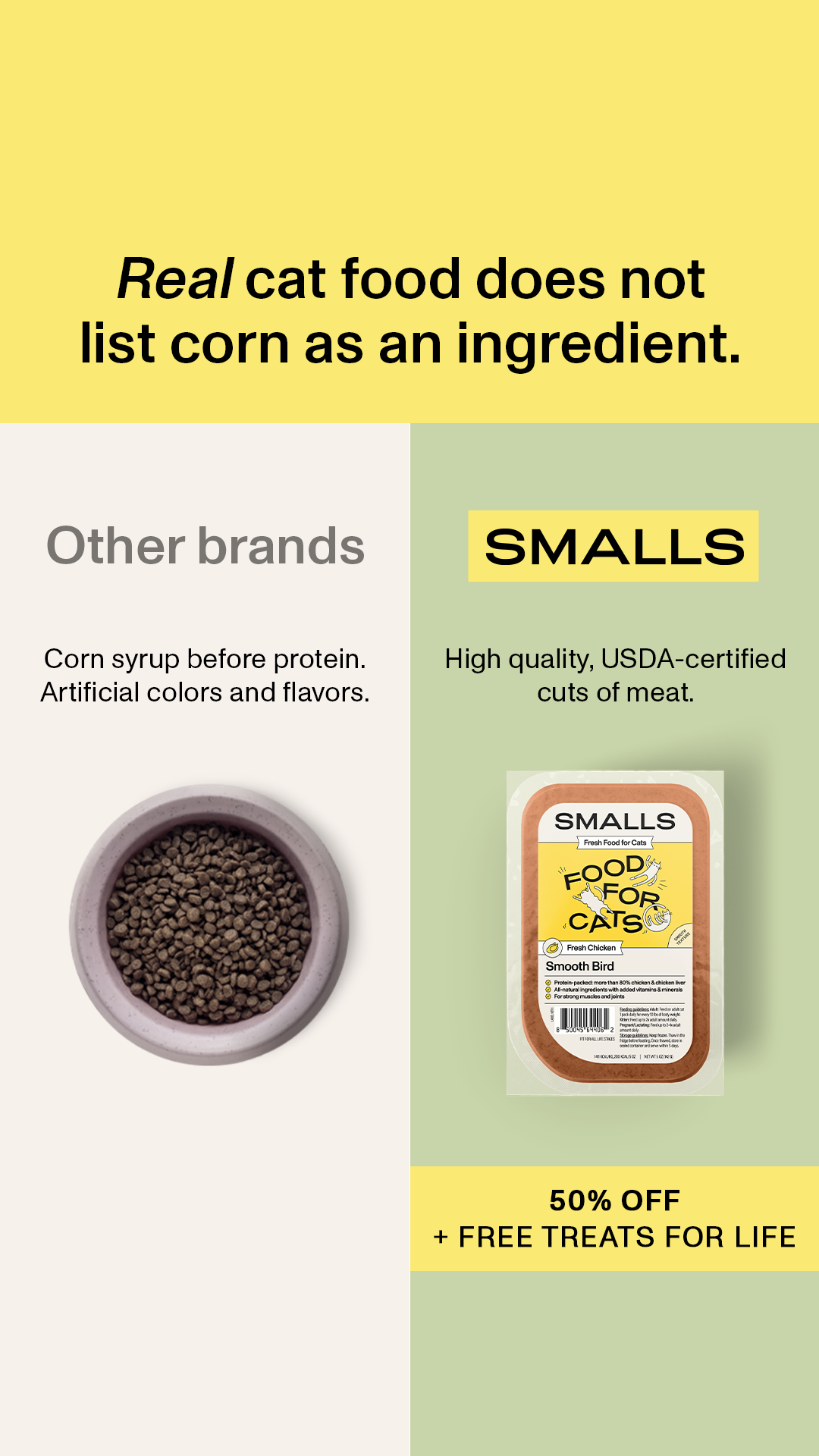 Smalls Facebook ad