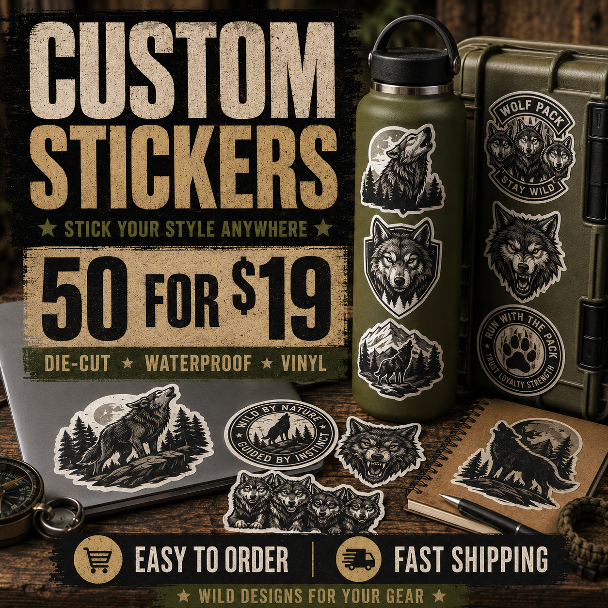 Easy Stickers Facebook ad from May 21, 2026