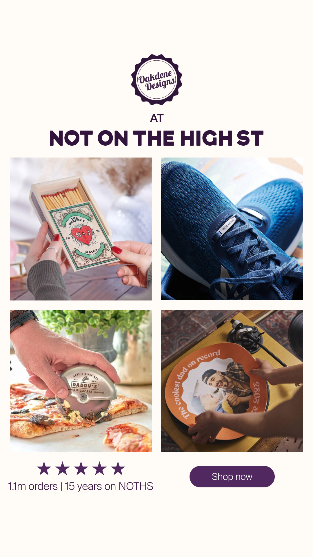 notonthehighstreet Facebook ad
