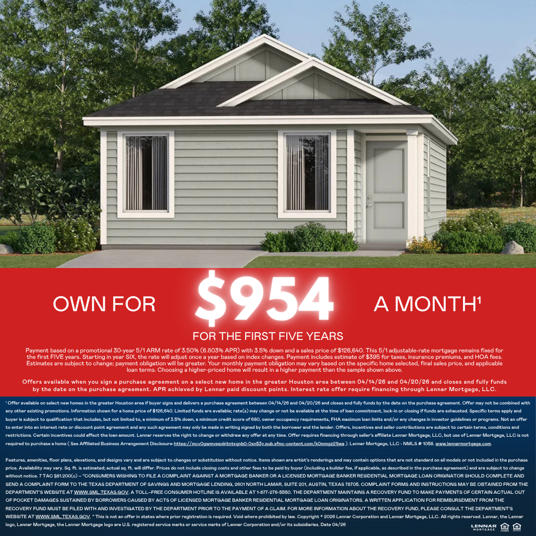 Lennar Houston Facebook ad