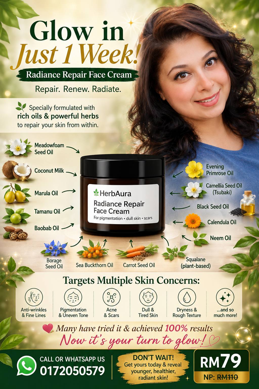Sharanjit Gill Facebook ad: Your skin deserves more than just a moisturizer……