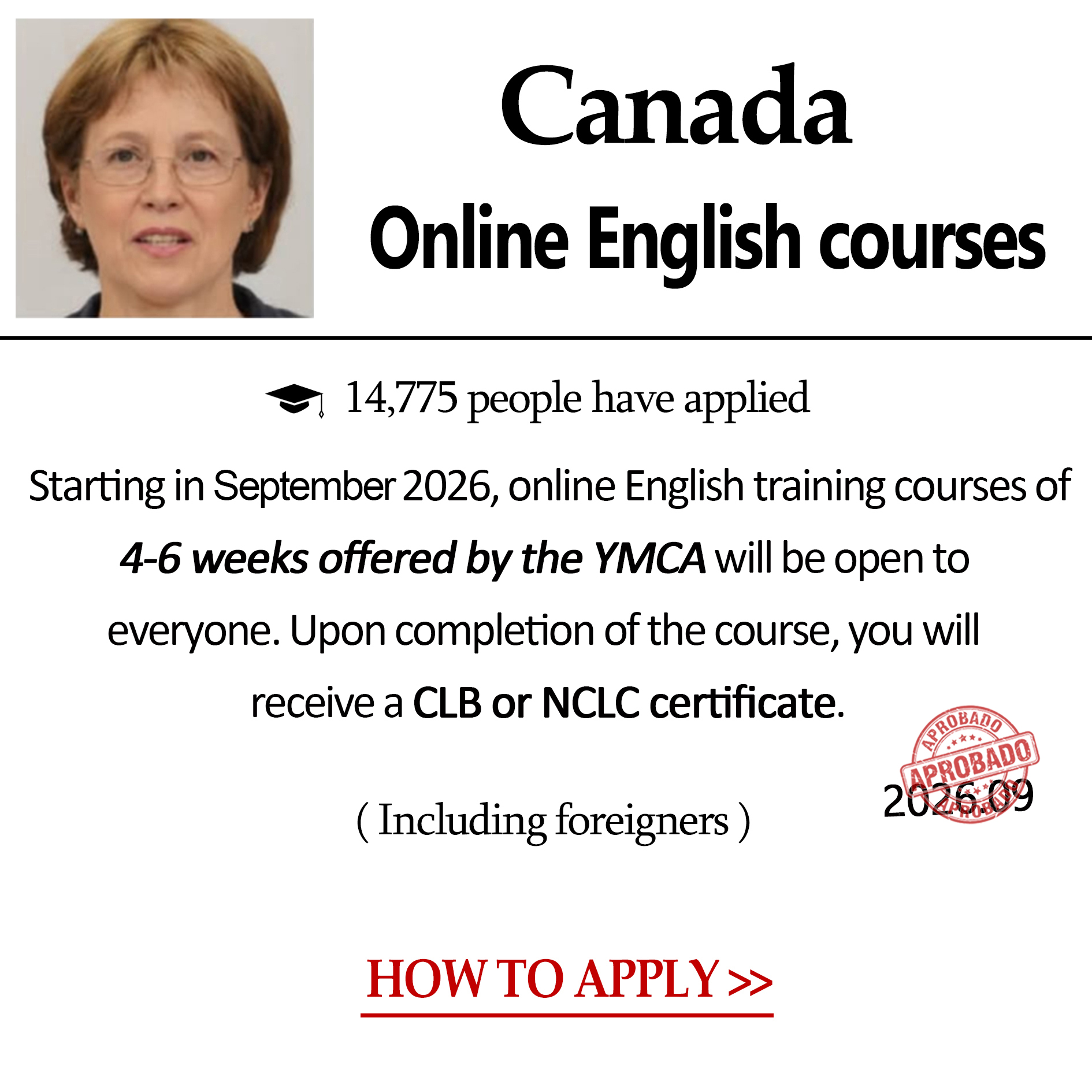 Welfare Center-K1 Facebook ad: Online English Course
