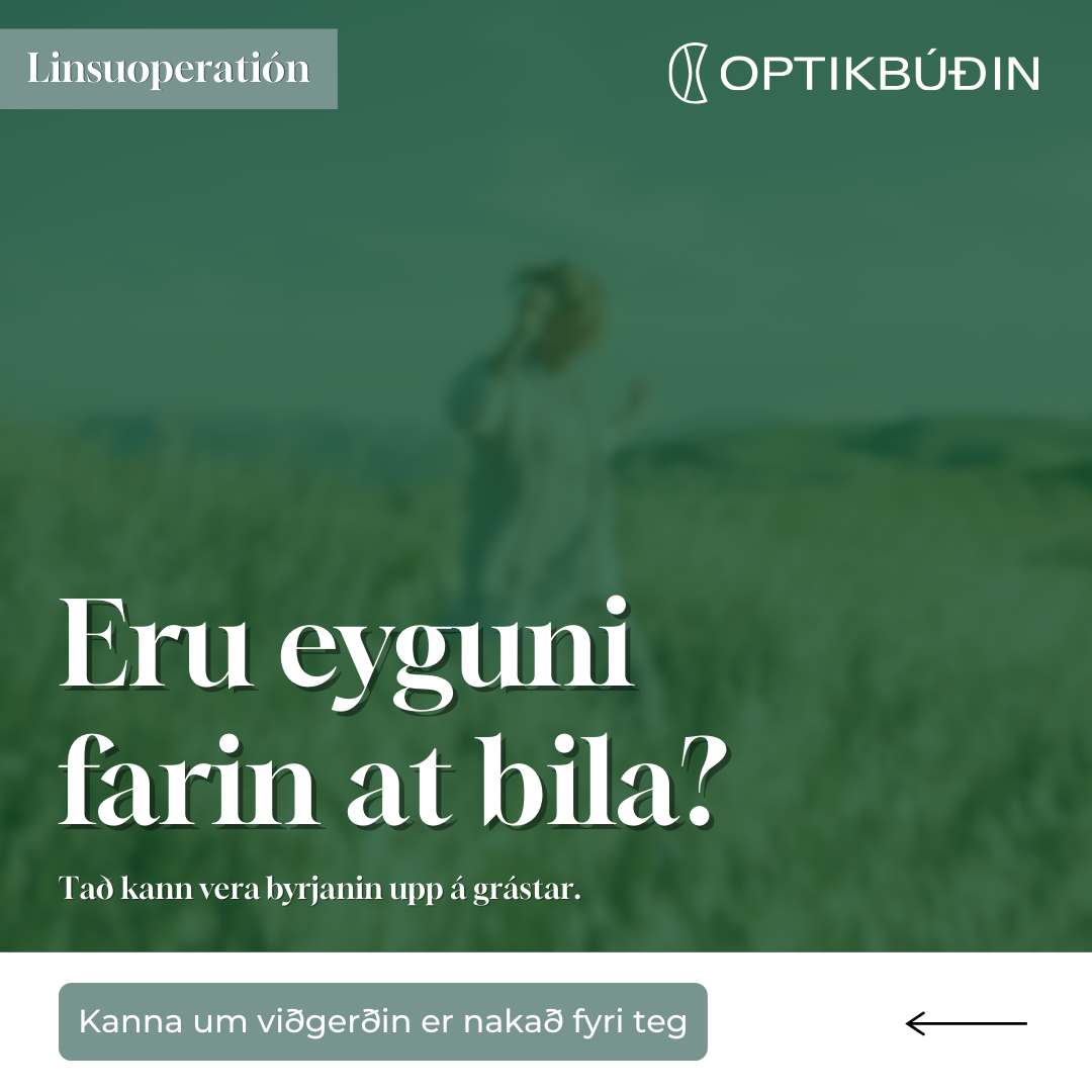 Øjenhospitalet Danmark Facebook ad: Kanna um viðgerðin er nakað fyri teg