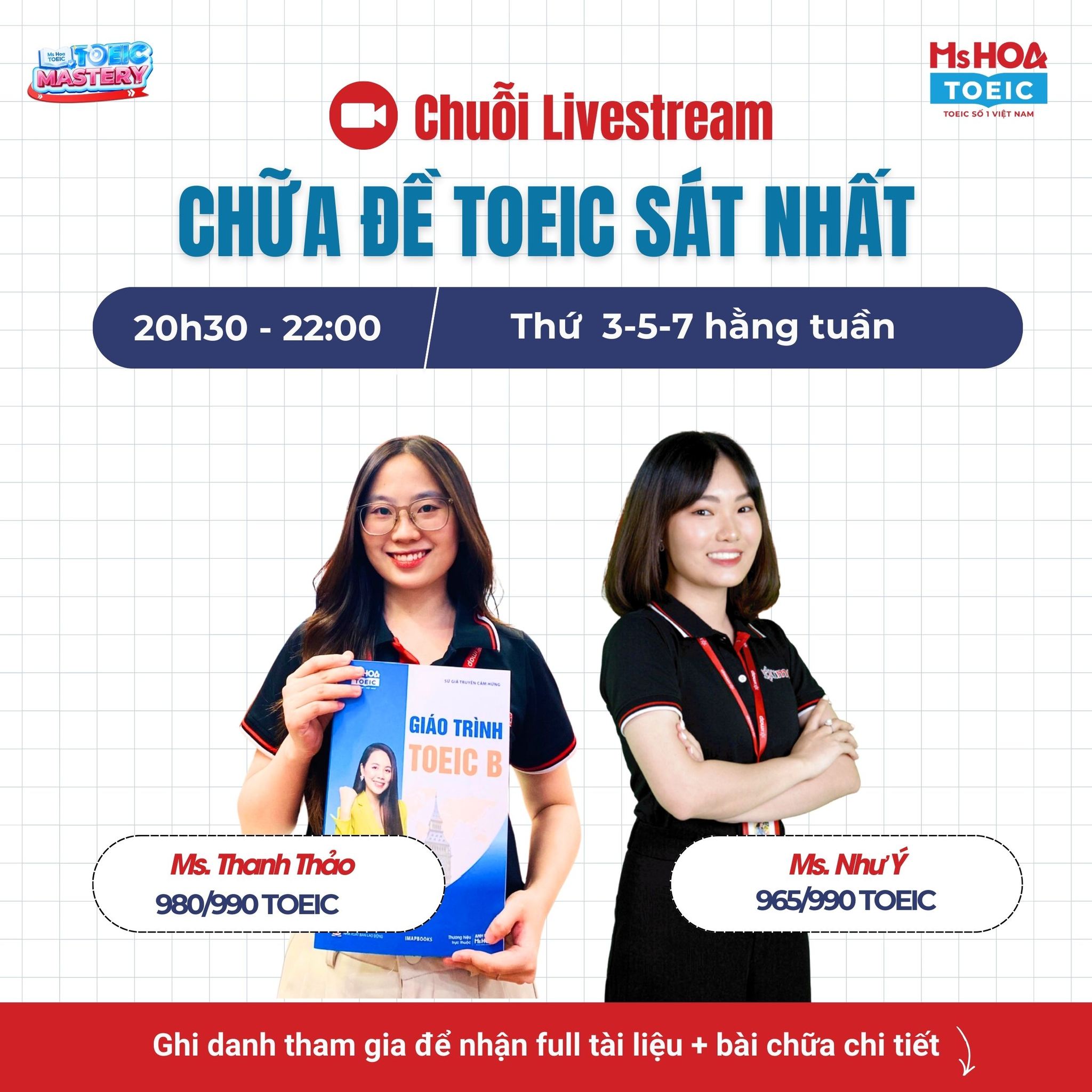 Ms Hoa TOEIC Facebook ad